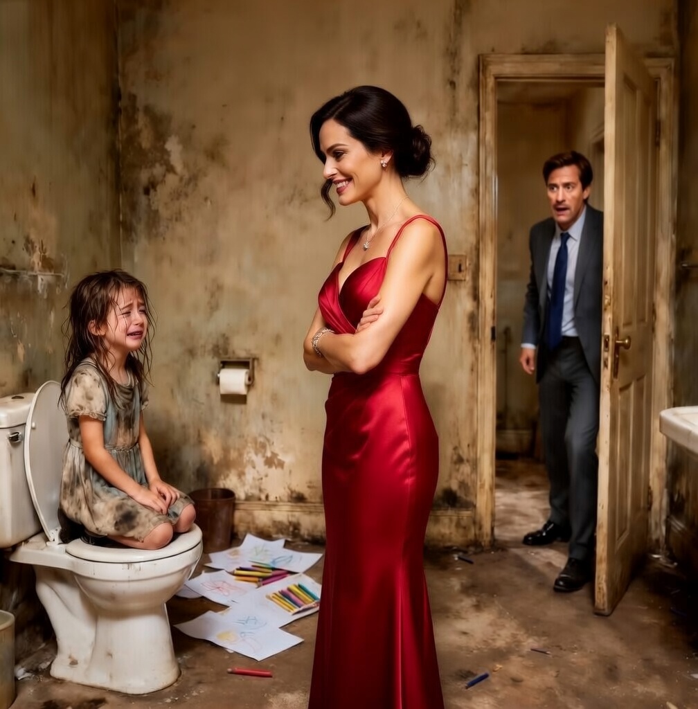 My daughter was locked away and crying in an abandoned restroom… and the woman I was about to marry was standing right beside her.