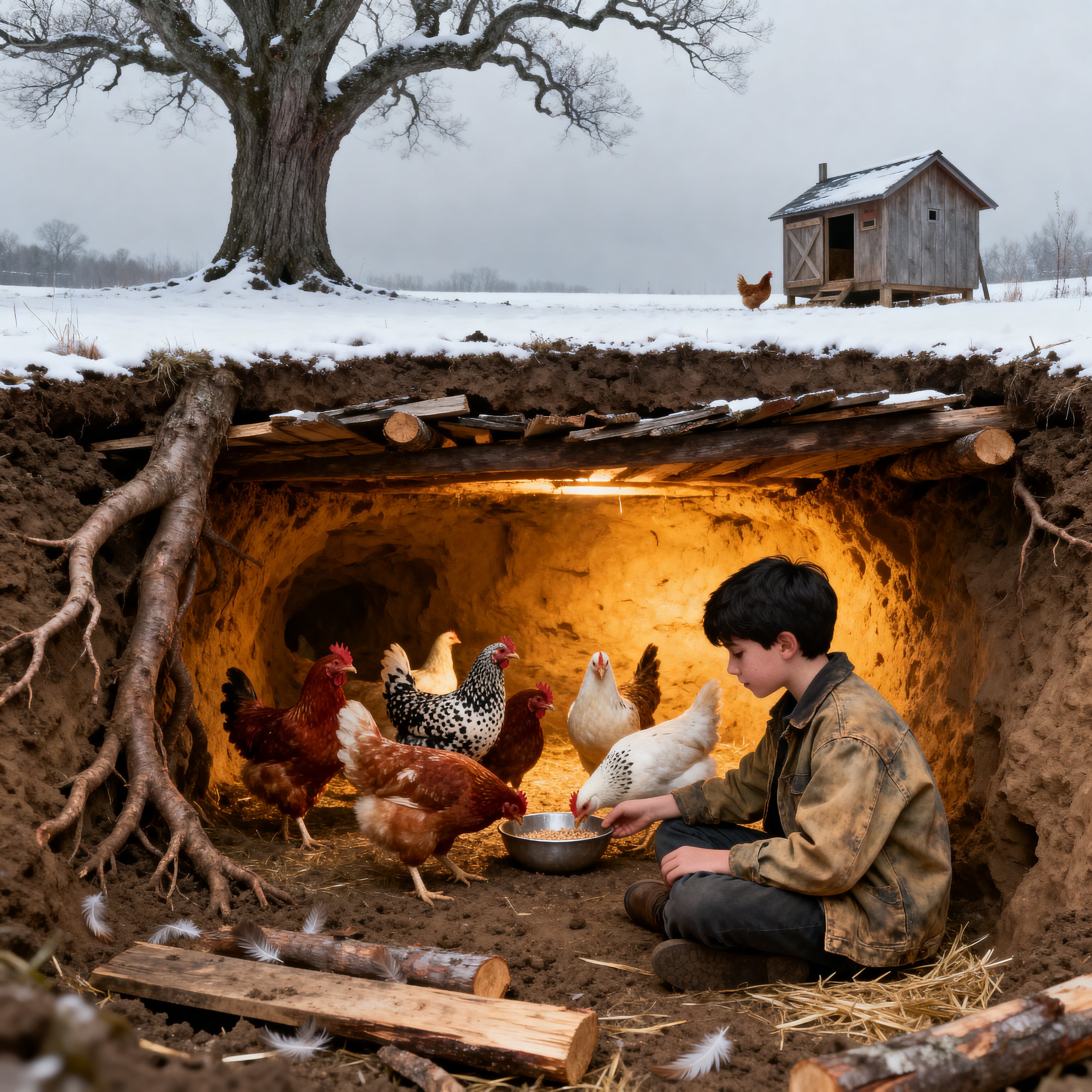 Everyone Mocked the Boy’s Underground Chicken Coop — Until Only His Hens…