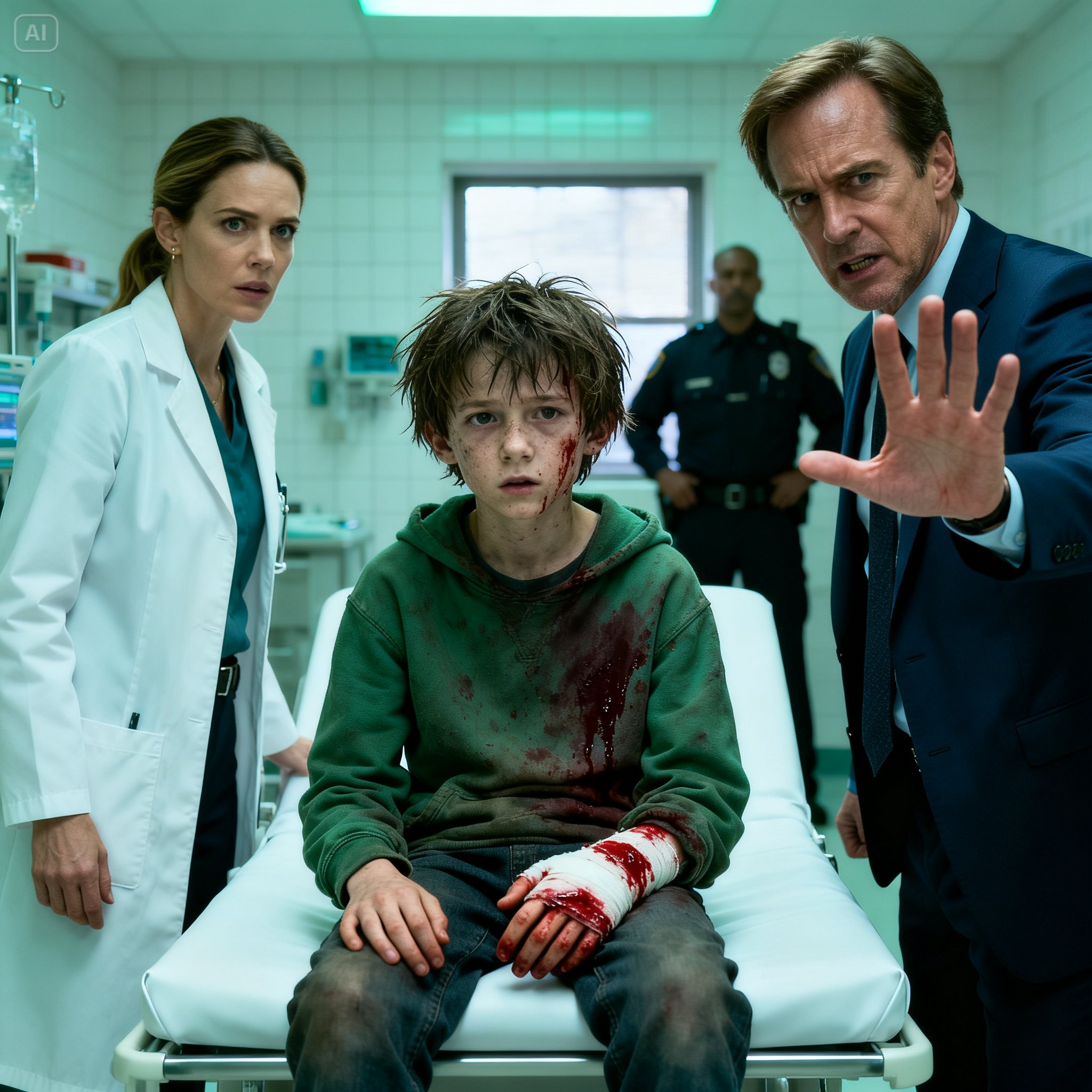 I Said, ‘He’s Not Leaving This Room,’ Right After the Boy Whispered ‘Please Don’t Let Him Take Me’—And That Was the Moment I Realized the Man Standing in Front of Me Wasn’t Just a Guardian, but the Beginning of Something Much Darker Inside My Own Hospital