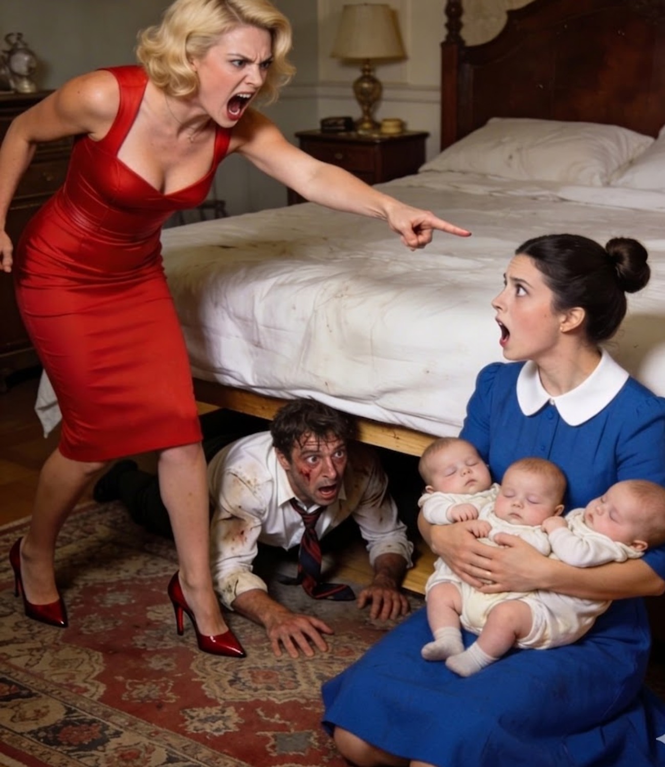 A widowed billionaire hides under the bed to test his fiancée; what he discovers about the nanny will leave you speechless.