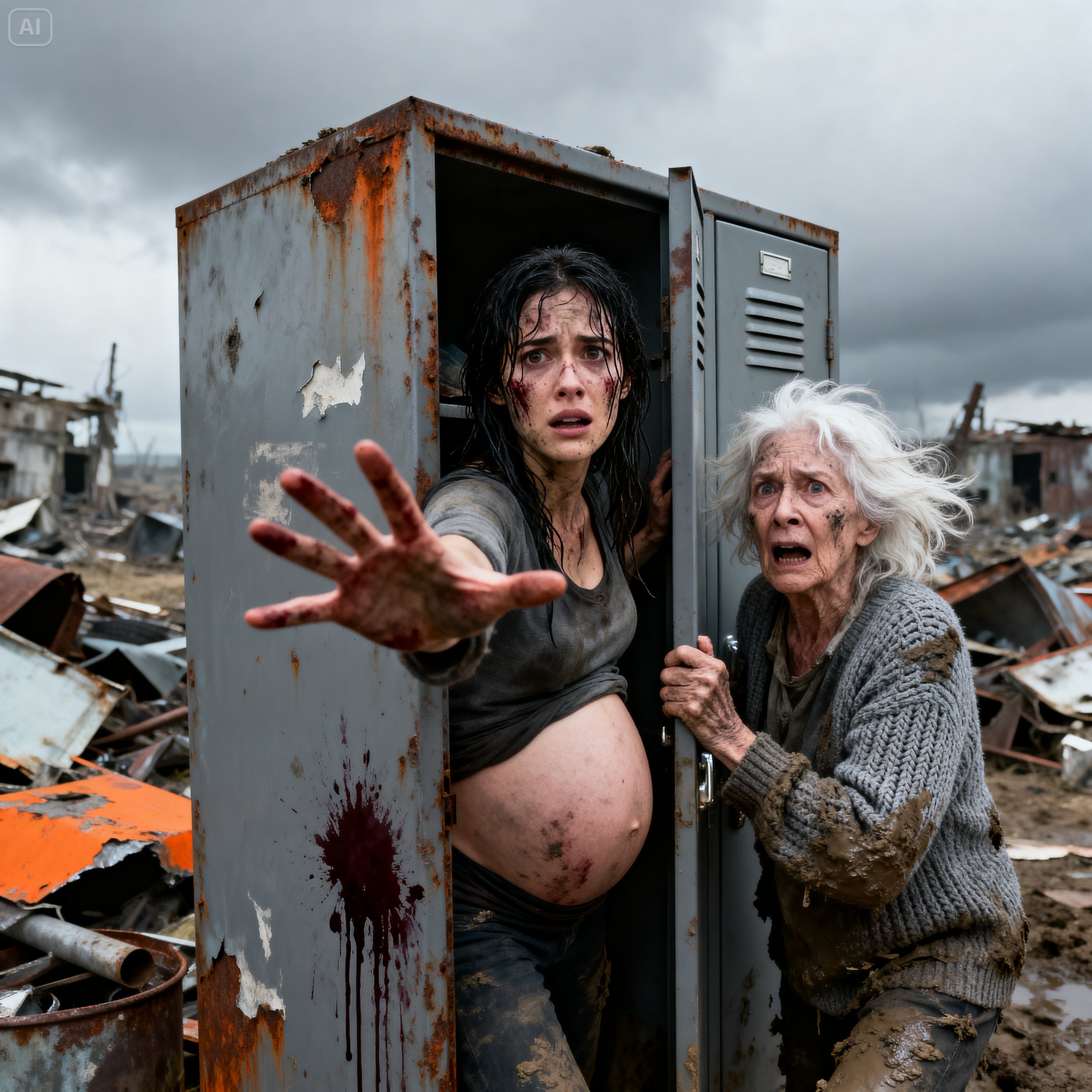 A woman who collected scrap metal took in a pregnant woman who was lying inside a refrigerator. 10 years later, something unexpected happened…