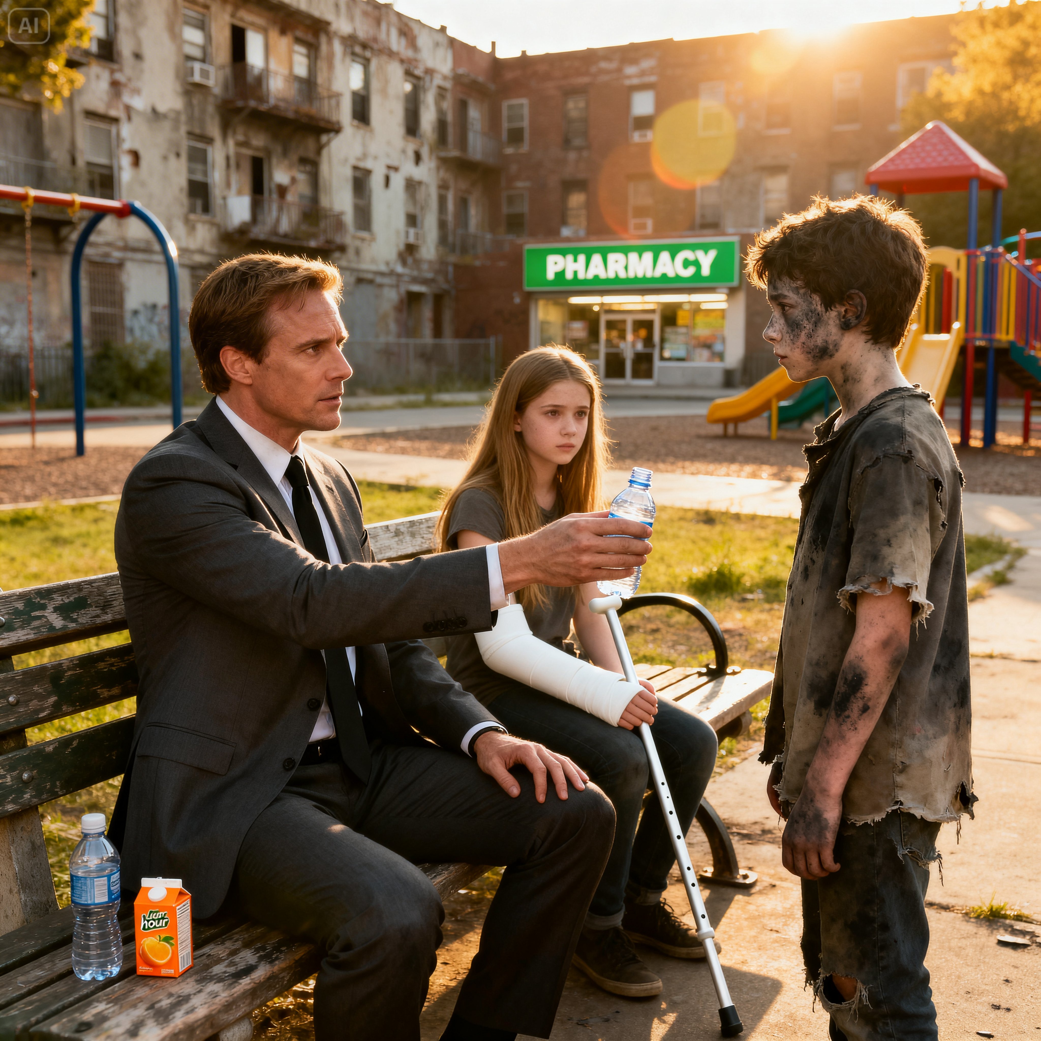 The homeless boy looked at the billionaire and said: “Your daughter isn’t going blind… Your wife is poisoning her.” What happened next left him stunned.