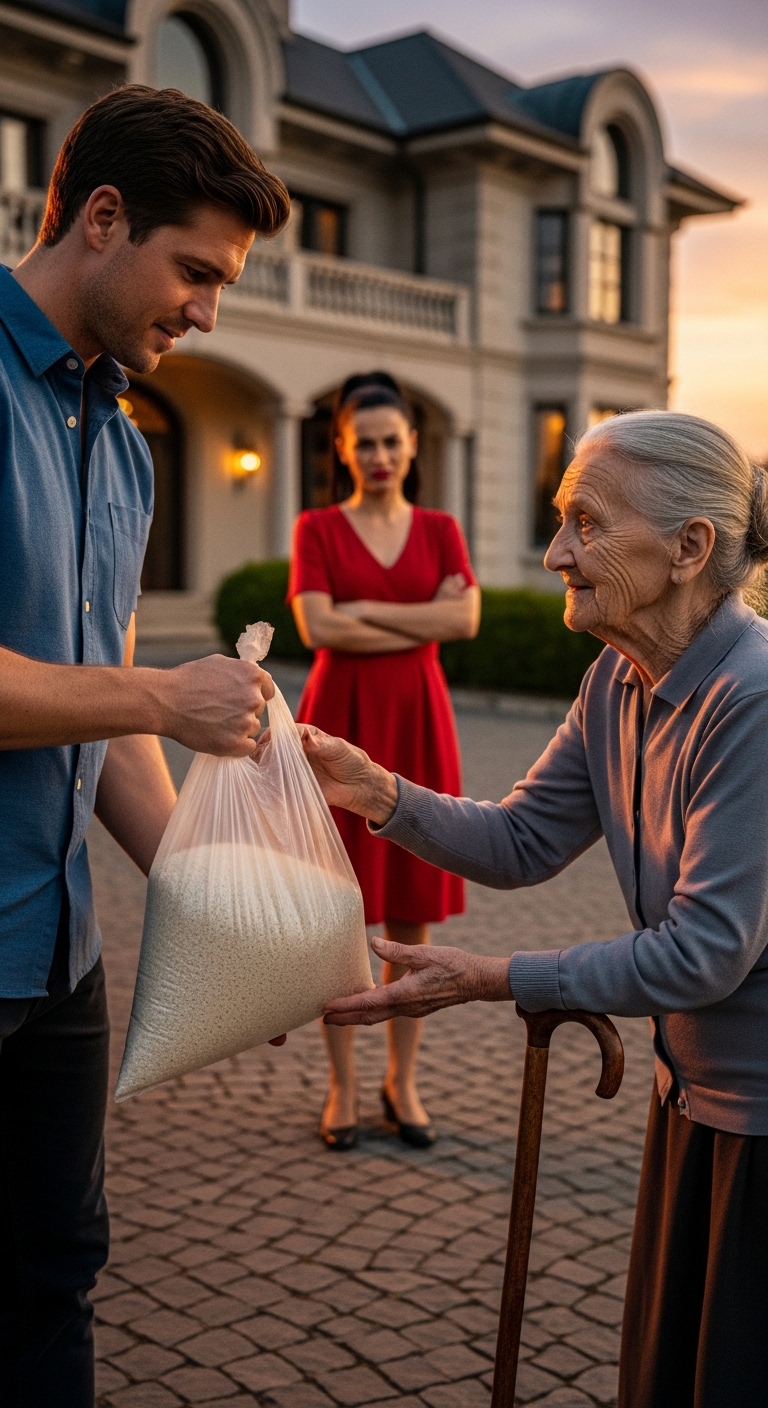 A 70-year-old mother goes to see her son to ask for money for food. The son only gives her a bag of rice and coldly sends her away… Upon arriving home, she is left in shock when she sees…