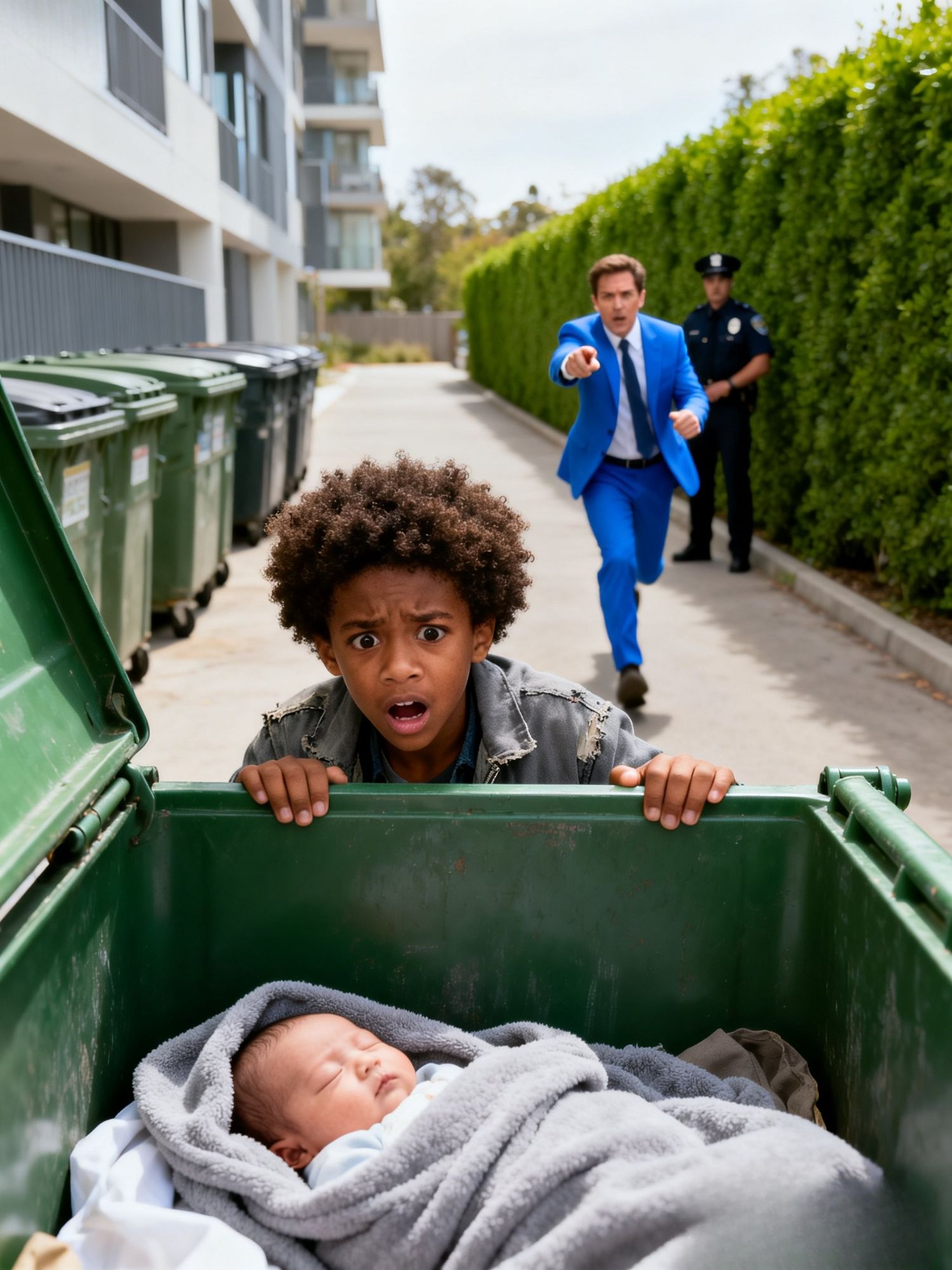 18 police officers couldn’t find the billionaire’s baby… until an employee’s son did the unthinkable.