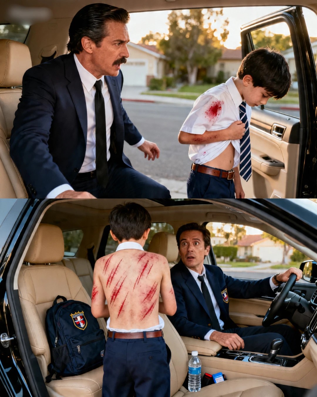 The afternoon I picked up Mateo Herrera from school, he leaned toward me in the back seat and whispered: “Mr. Rafael… my back hurts.”