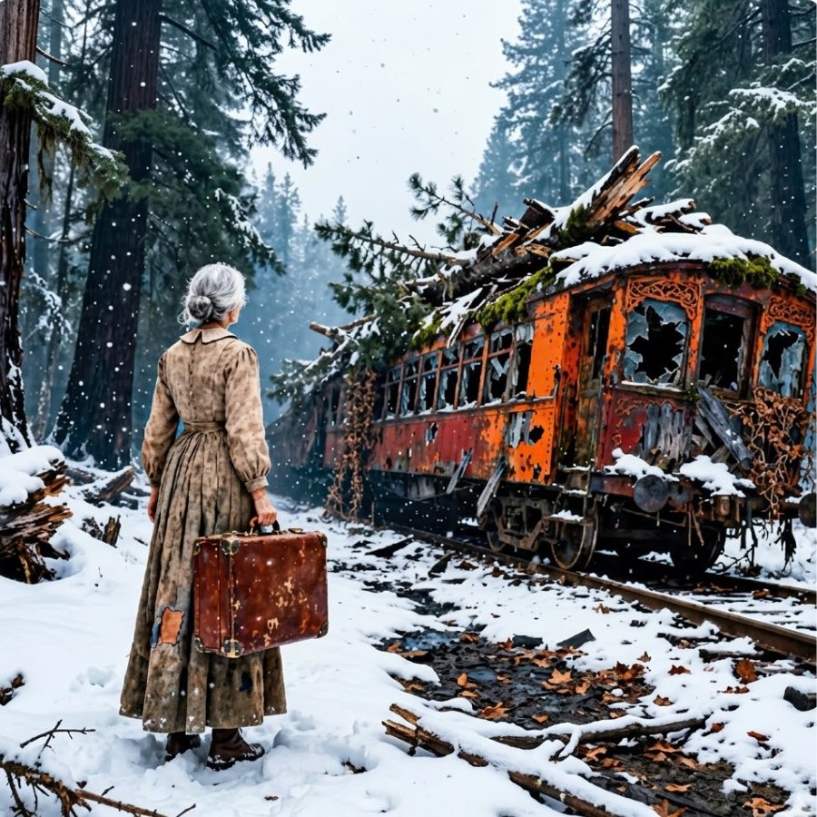 A HOMELESS WIDOW AT 65 FOUND AN UNEXPECTED “TREASURE” INSIDE A RUSTY TRAIN CAR.