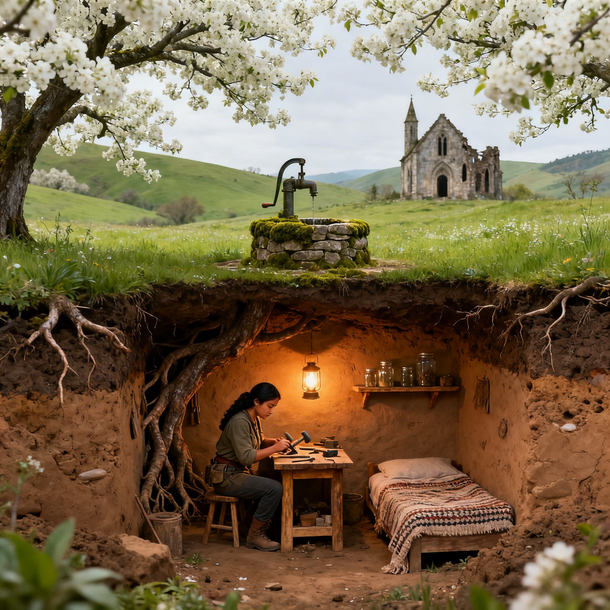 KICKED OUT OF HER HOME AT 14, THE GIRL DUG A CAVE IN THE WELL; WHEN SPRING ARRIVED, SHE WAS THE ONLY ONE LEFT ALIVE.