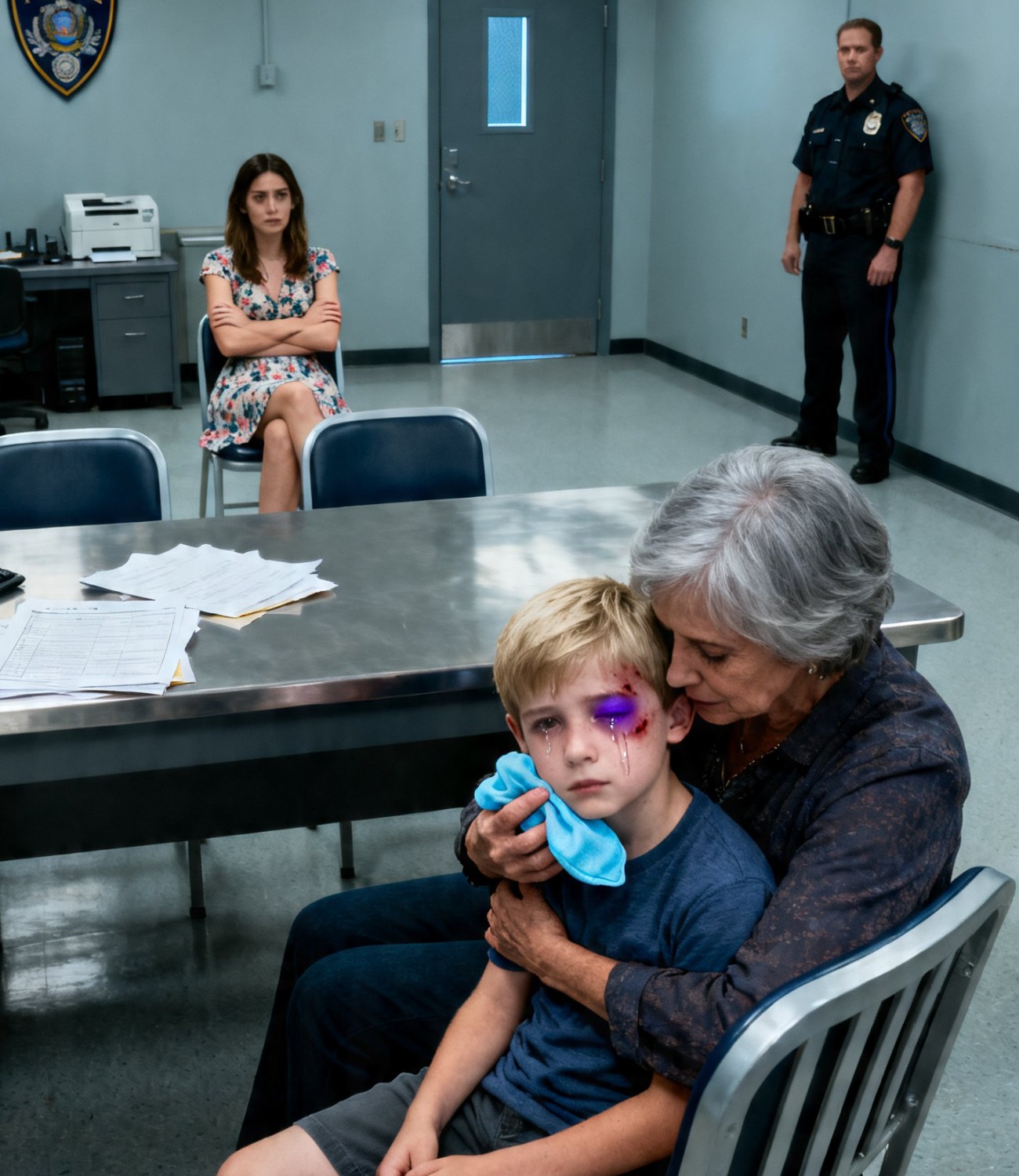 “My grandson called me from the police station at midnight, whispering: ‘Grandma, they say I attacked her.’