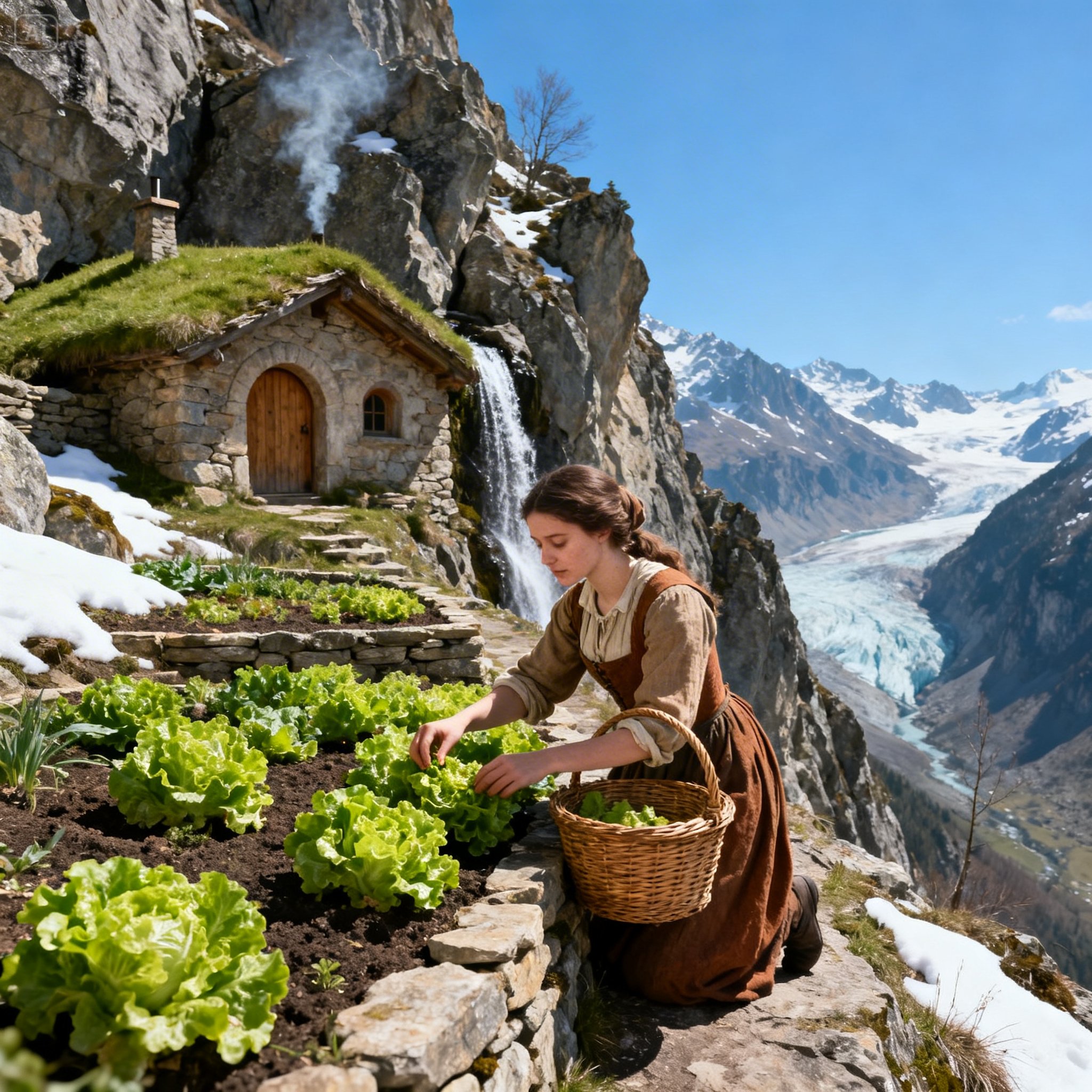 EVICTED IN NOVEMBER, SHE SOUGHT SHELTER ON A HILLSIDE WHERE THEY FOUND HER PLANTING GARDENS IN MARCH