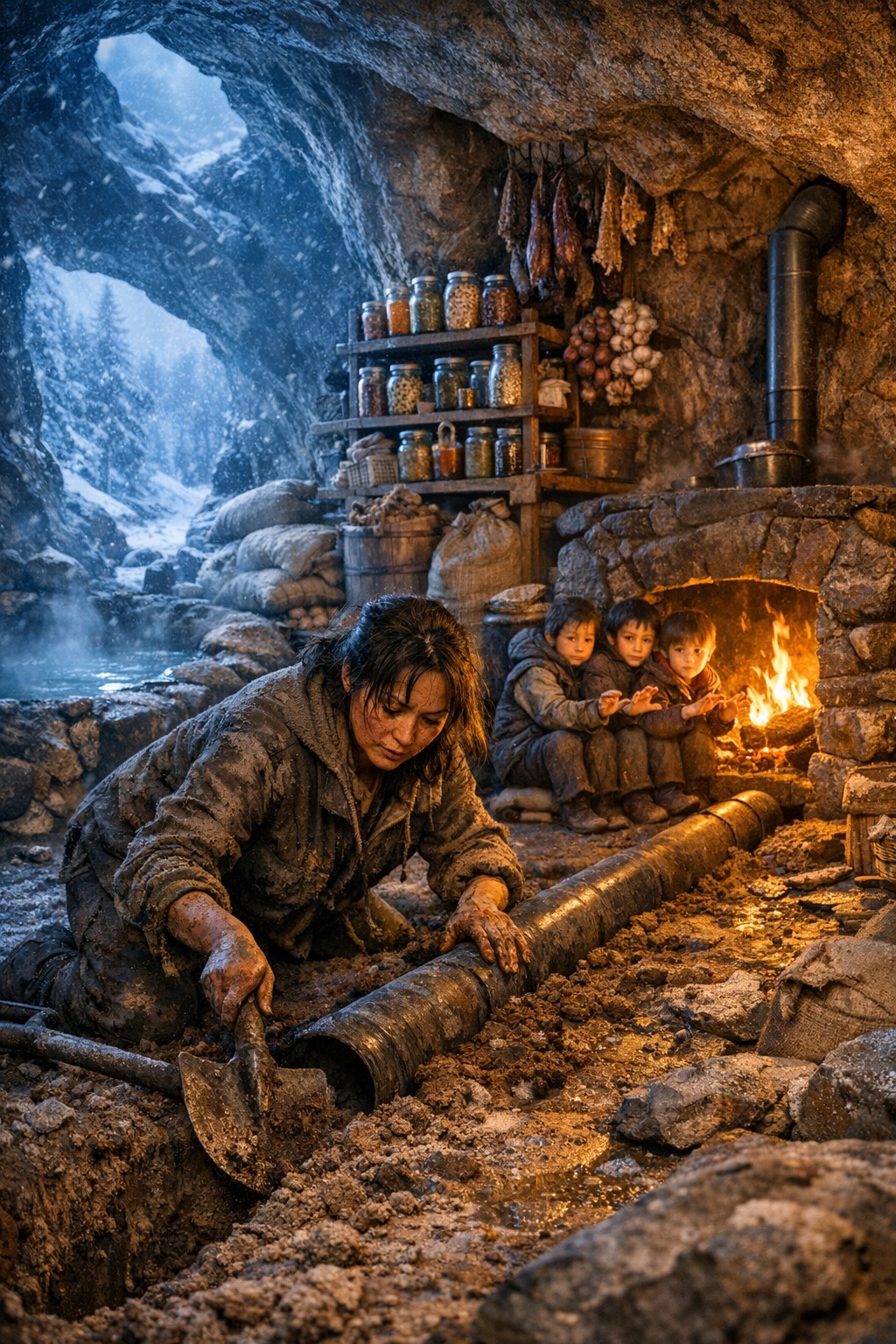 Single Mother Buried Pipes in Her Yard and Was Mocked — Her House Stayed Warm Without Burning Wood