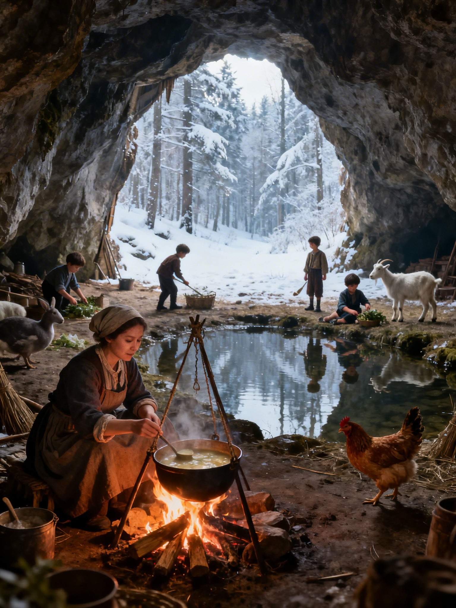 She was kicked out of her house in the dead of winter—but what she built inside the CAVE left everyone speechless…