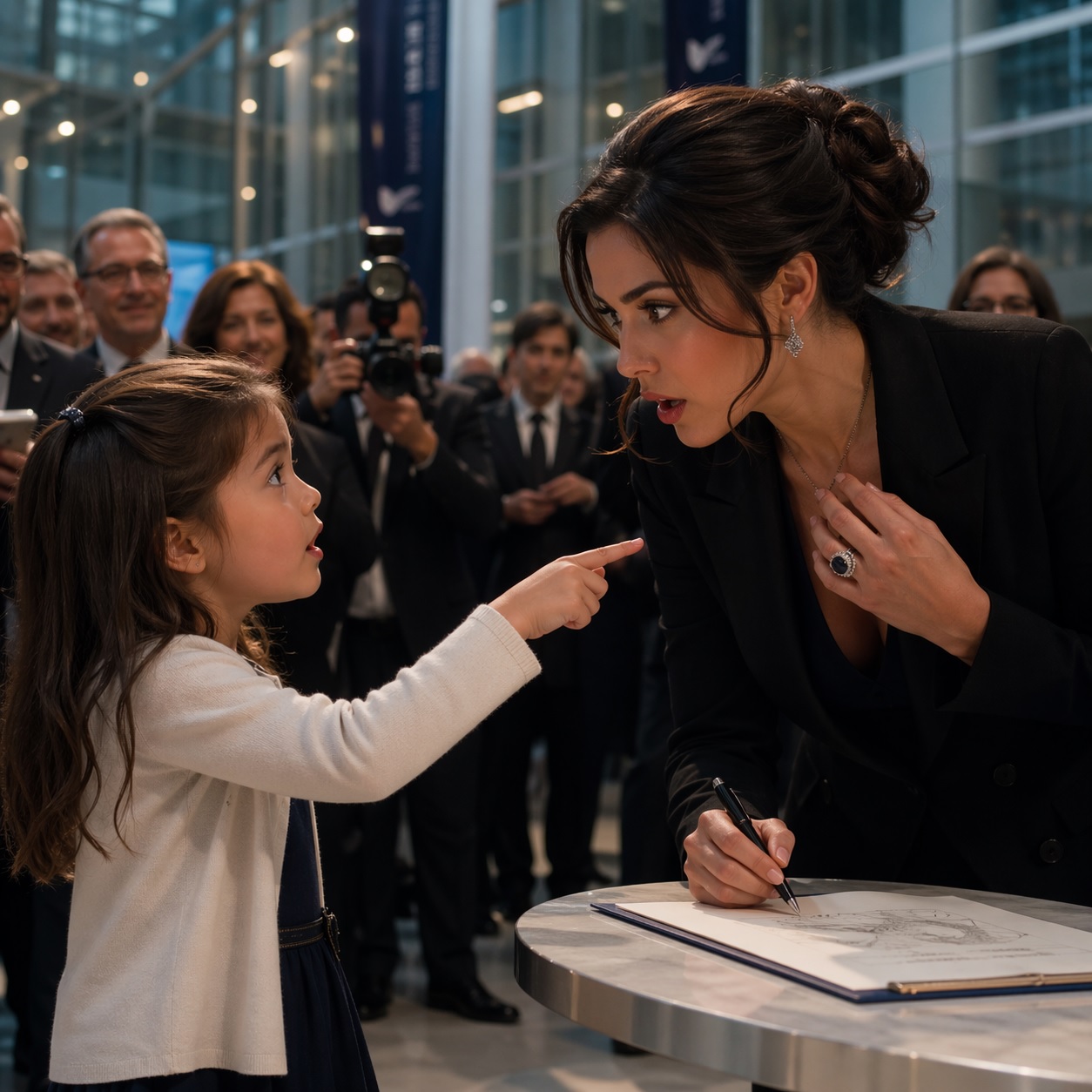 “My dad has a ring just like yours,” a little girl said—and in that very instant, the billionaire CEO froze in shock…
