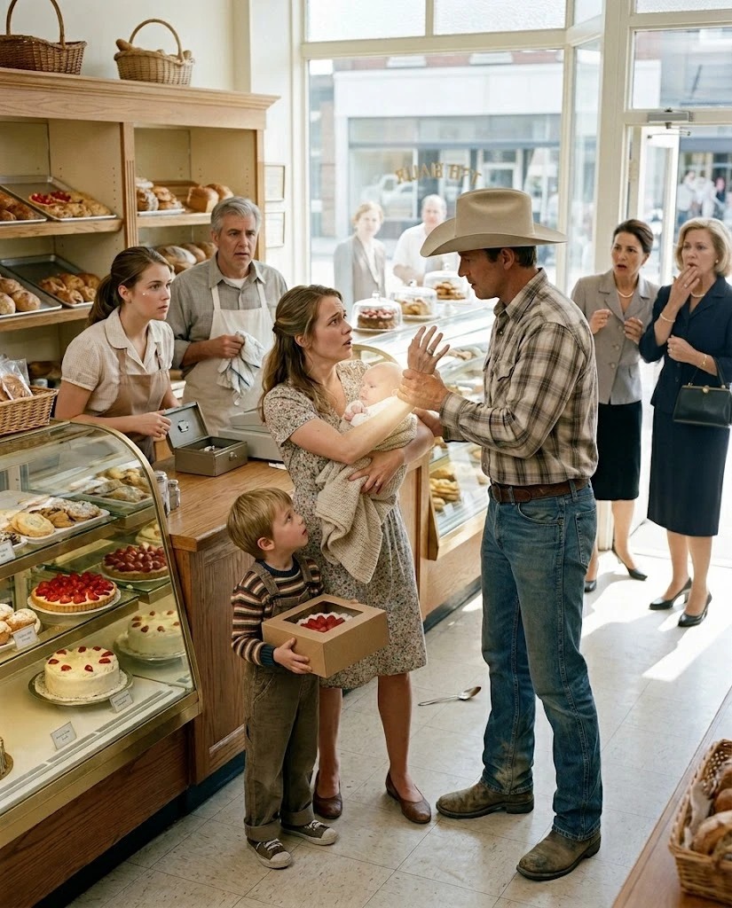 The rancher grabbed my wrist just as I was about to pull my son away from the display window, and he didn’t look at my face. He looked at my wedding ring.