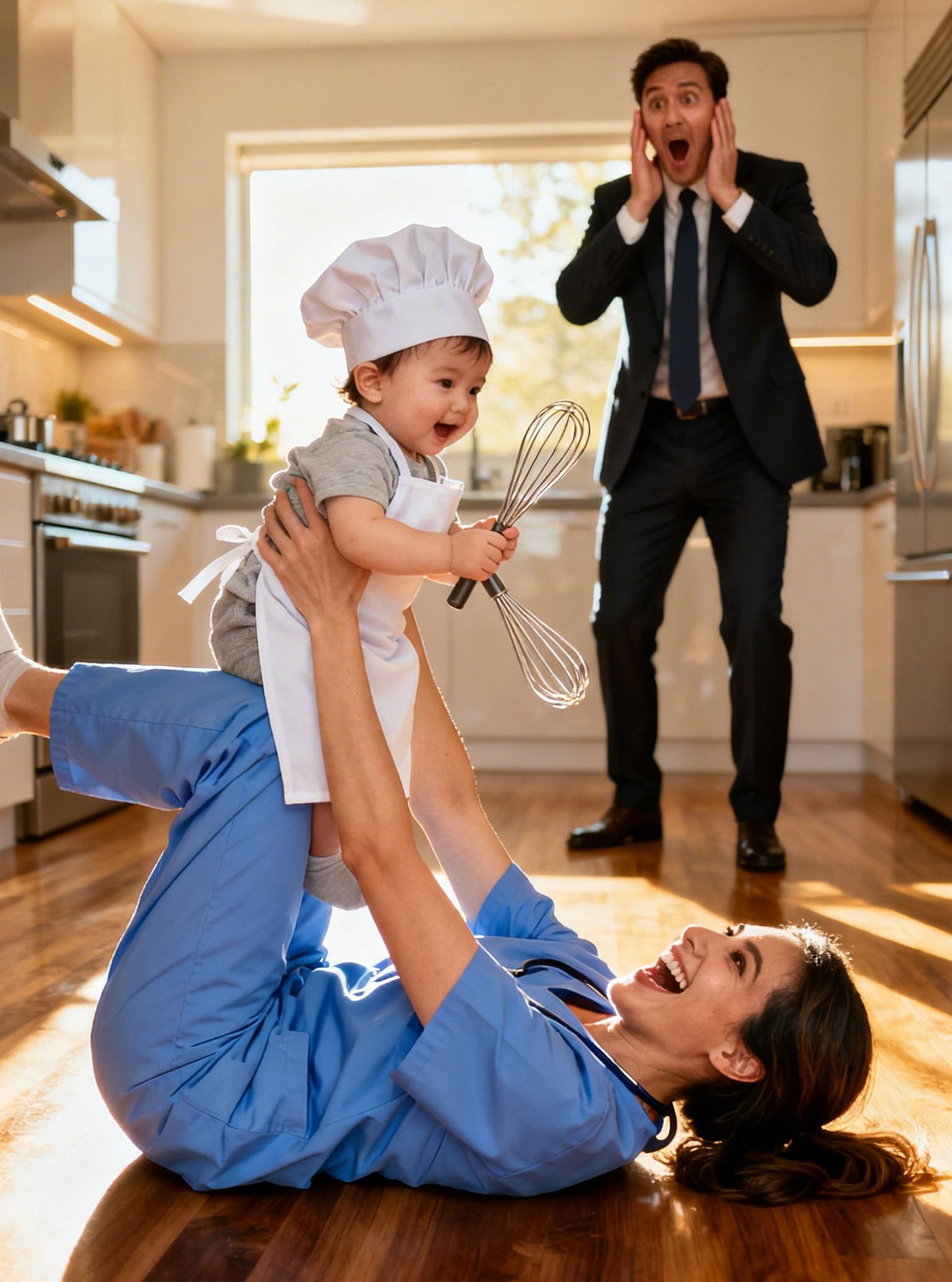 The millionaire faked a trip to catch her…