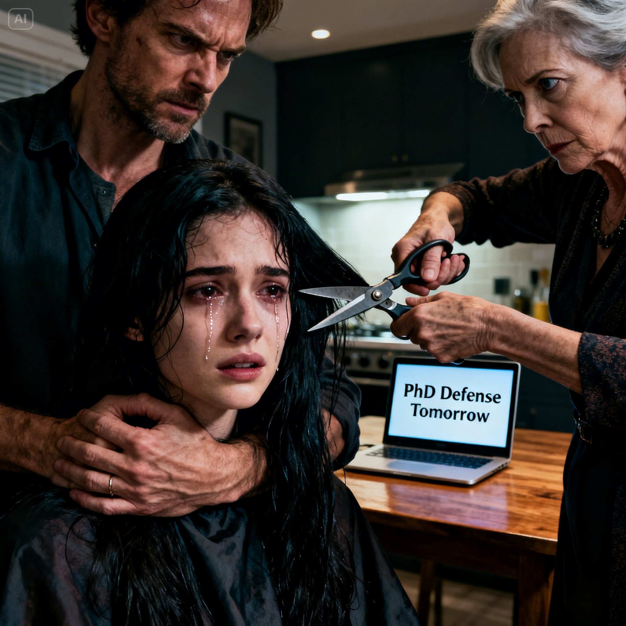 The night before my doctorate defense, my husband pinned me