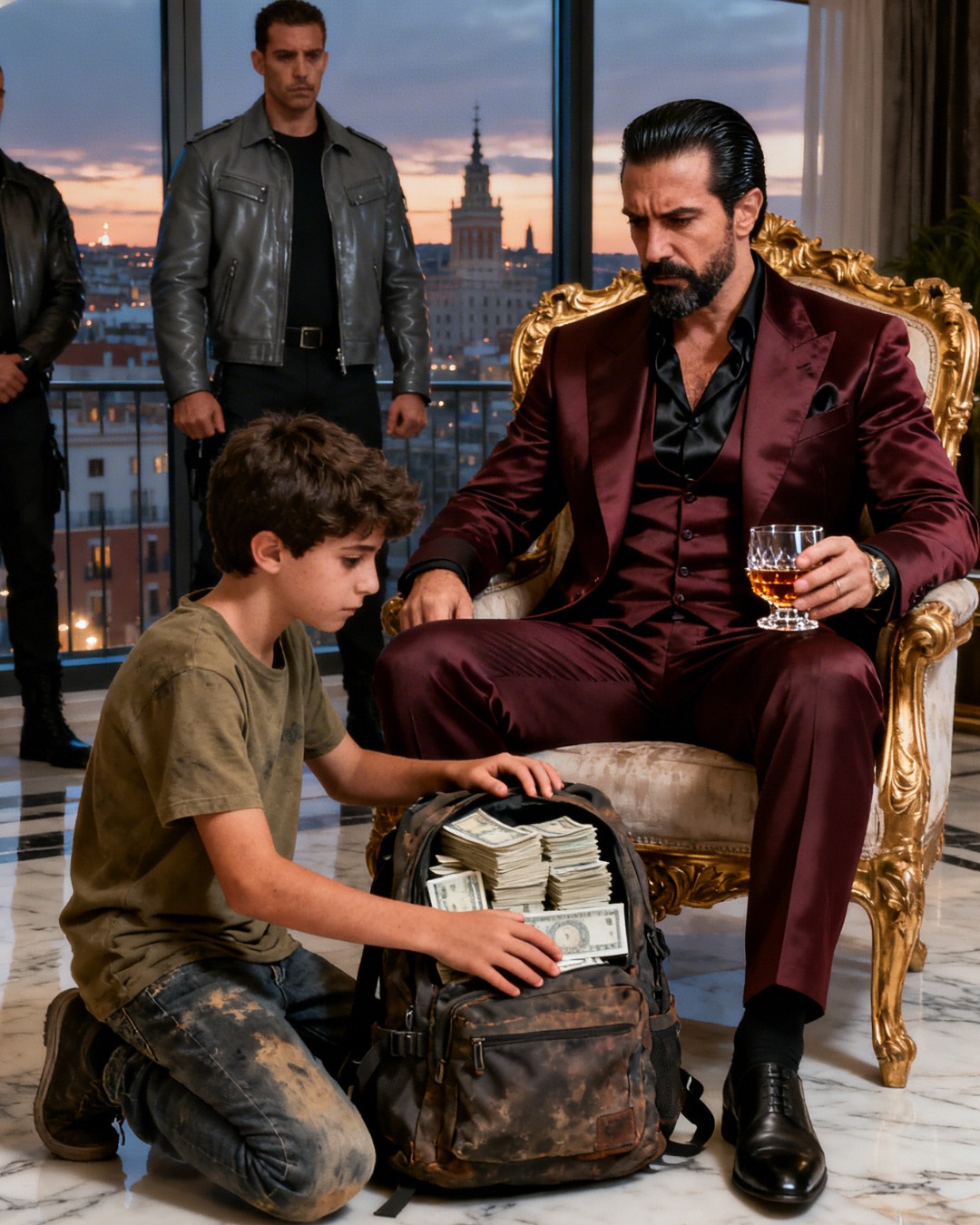 The orphan boy dropped a tattered backpack at the feet of the mafia kingpin and said, “I’ve been gathering this for four months”… and the most feared man in Boston finally discovered who had betrayed him.