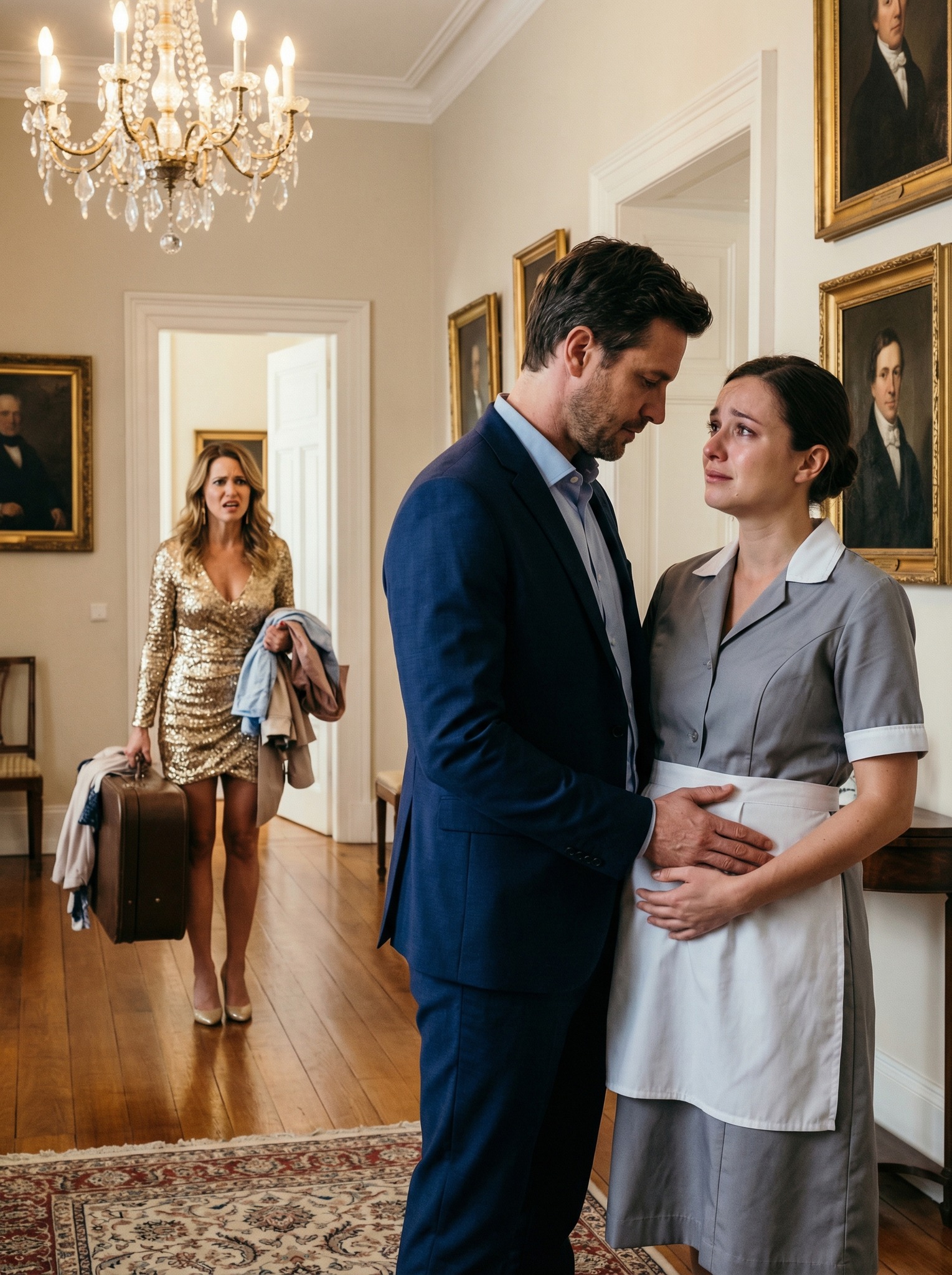 “The Millionaire CEO Left His Cruel Wife for the Housekeeper… But the Dark Secret She Carried in Her Womb Shook the Entire Country”