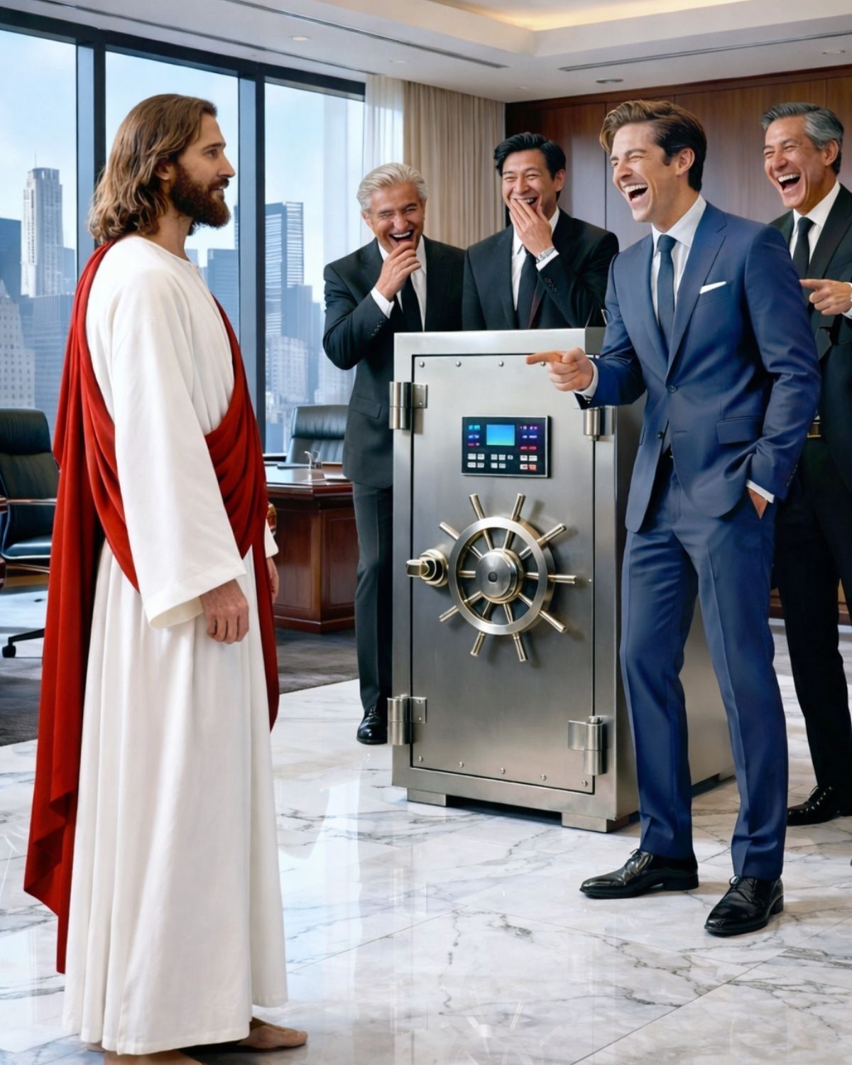 I’LL GIVE YOU 100 MILLION IF YOU OPEN THE SAFE — THE MILLIONAIRE LAUGHED, BUT JESUS TAUGHT HIM A LESSON