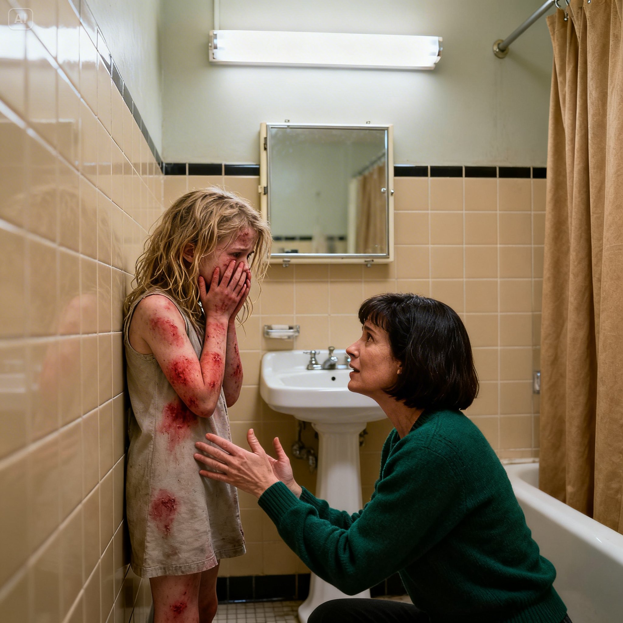 “Mom… I don’t want to take a bath anymore.” My daughter started saying