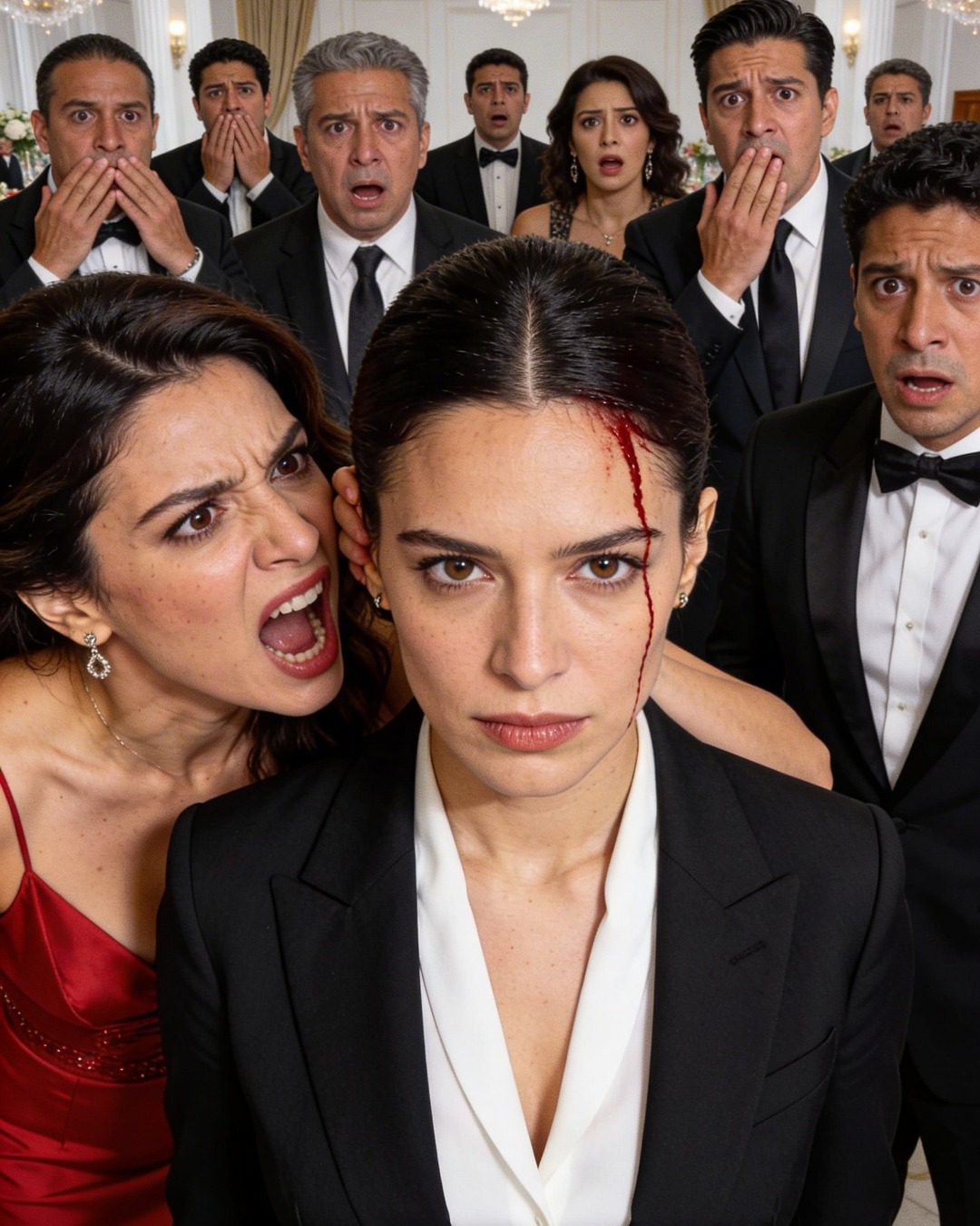 I said nothing when my husband’s mistress slapped me in the courthouse hallway. I didn’t scream. I didn’t cry. I only smiled. My husband looked away and whispered, “Just let it go.”