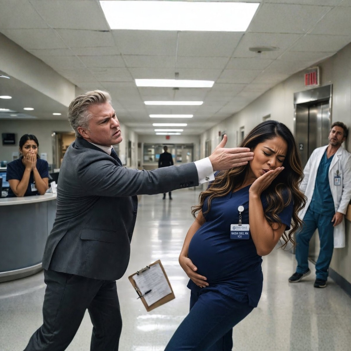 The Arrogant Billionaire Slapped the Pregnant Nurse and Walked Away with a Smile. He Had No Idea Who Her Brother Was.