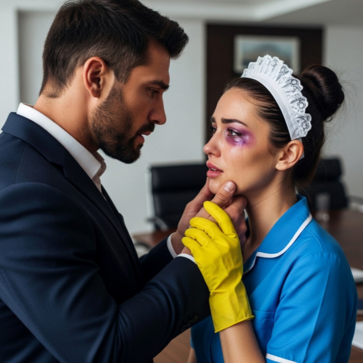 “WHO HIT YOU?” — THE CEO ASKED UPON SEEING A BRUISE UNDER HIS EMPLOYEE’S EYE, AND HE DECIDED…