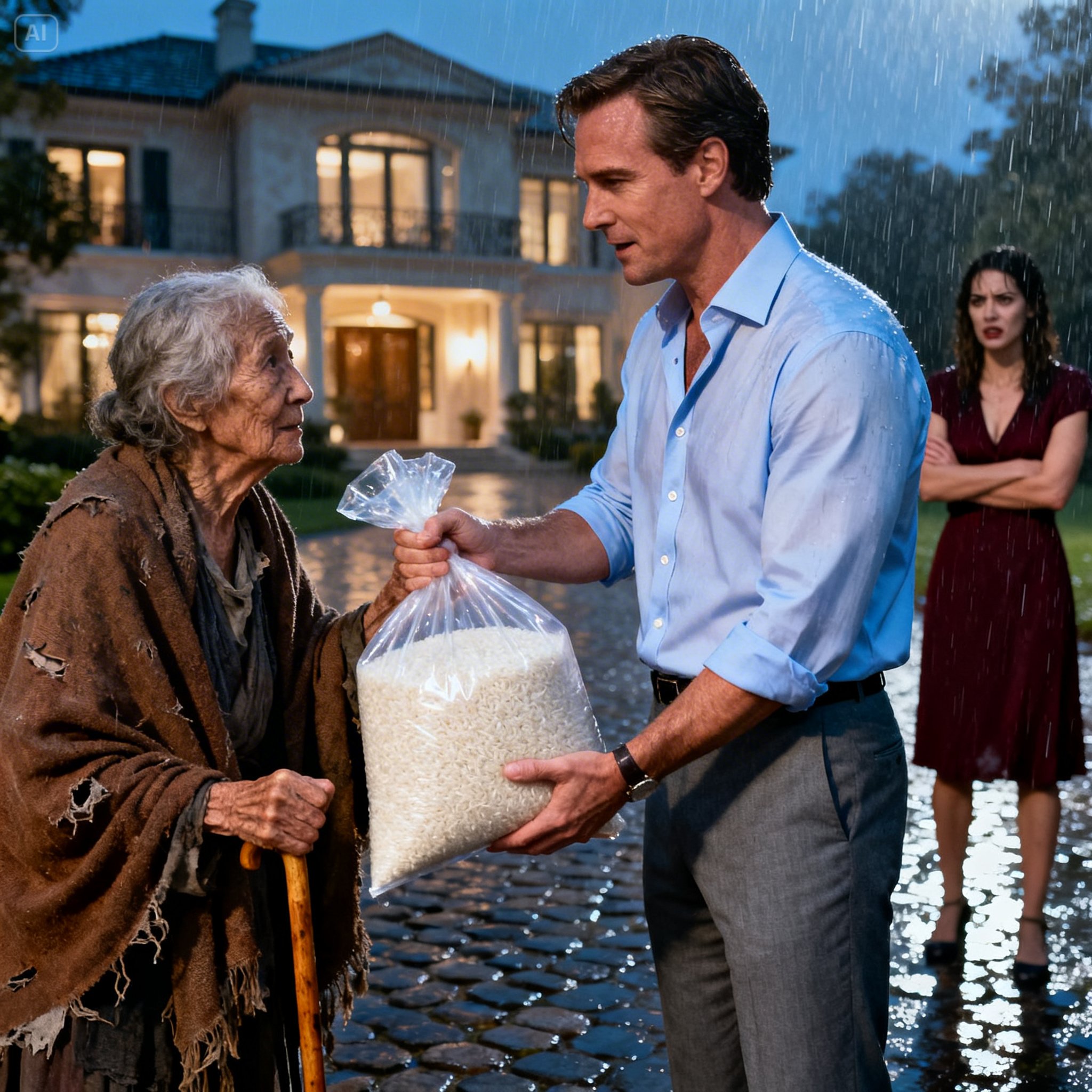 A 70-year-old mother goes to see her son to ask for money for food. The son only gives her a bag of rice and coldly sends her away…