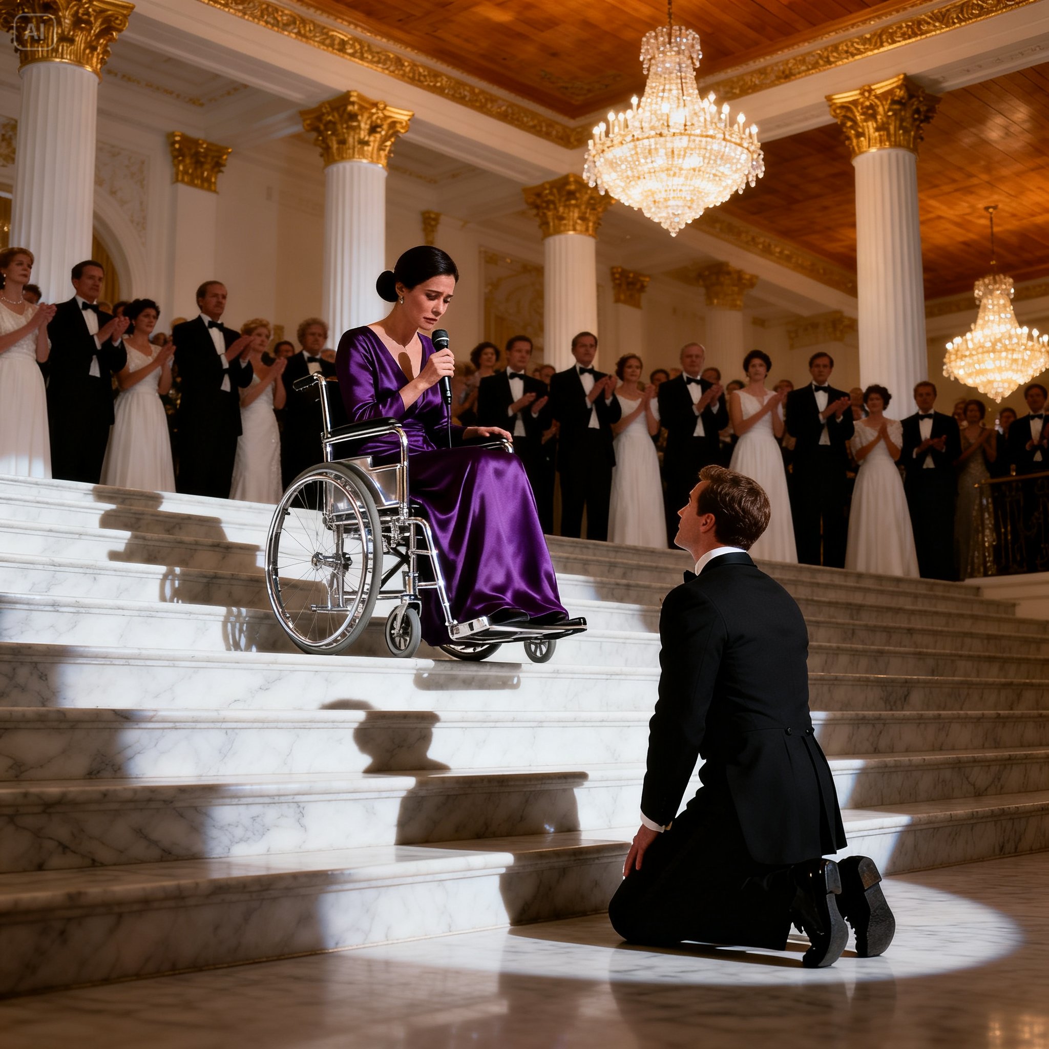 He thought kneeling in front of her would save him.