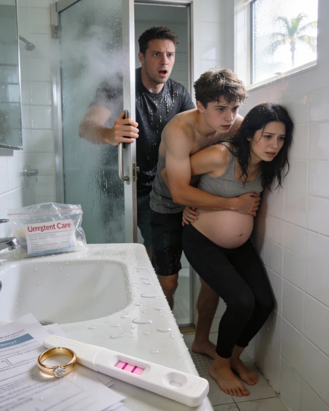 I opened the bathroom door and found my brother with my wife — and then I saw the sink.