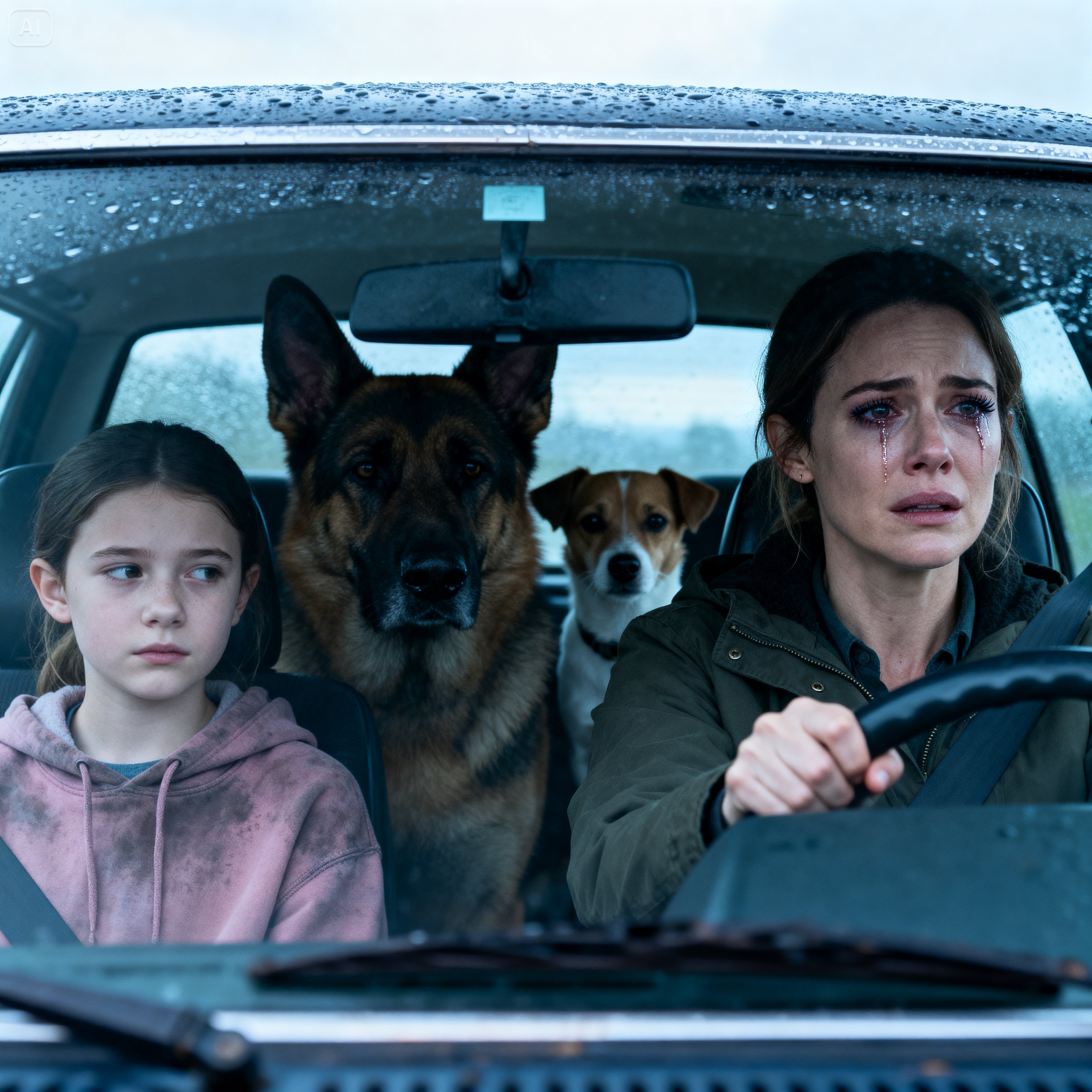 She Rescued These TWO DOGS Trembling On The Road — Months Later SHE DISCOVERED THE TRUTH…