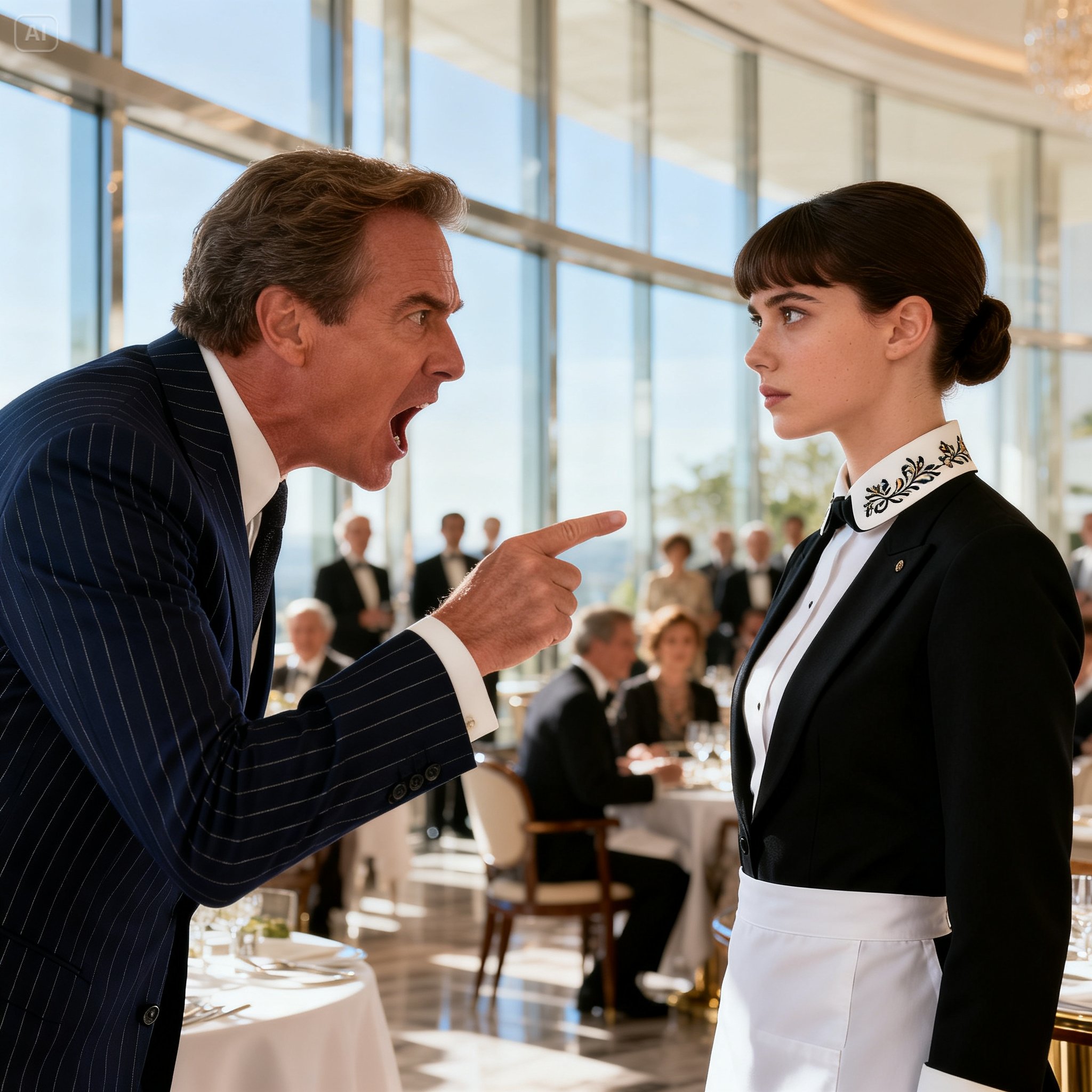 The billionaire humiliated her in front of the entire restaurant—voice loud, cruel, unstoppable. No one dared interrupt. Not the staff. Not the guests. Not even the chef