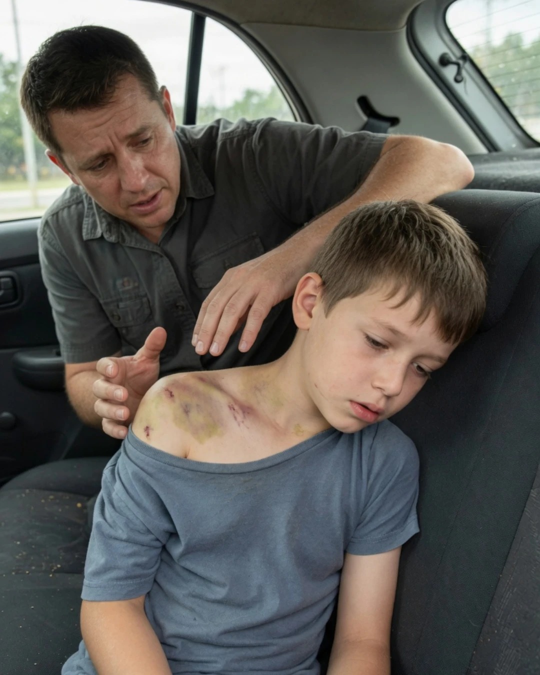 The millionaire’s son whispered to the driver while being picked up from school: “My back hurts…”, and what the driver discovered next was a terrifying secret.