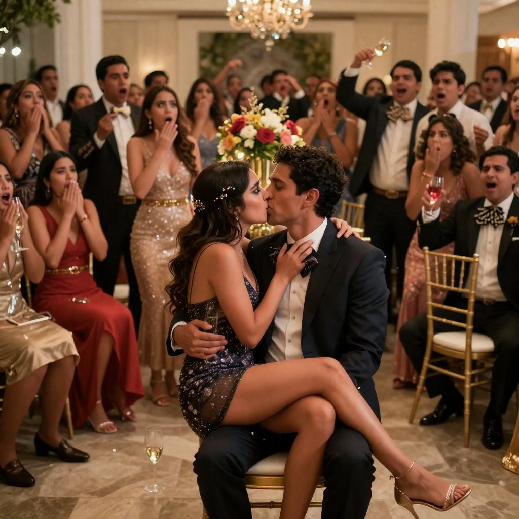 My fiancé’s “little friend” sat on his lap and kissed him in front of everyone… he just smiled like it was nothing, but what I did next ruined both of their lives.