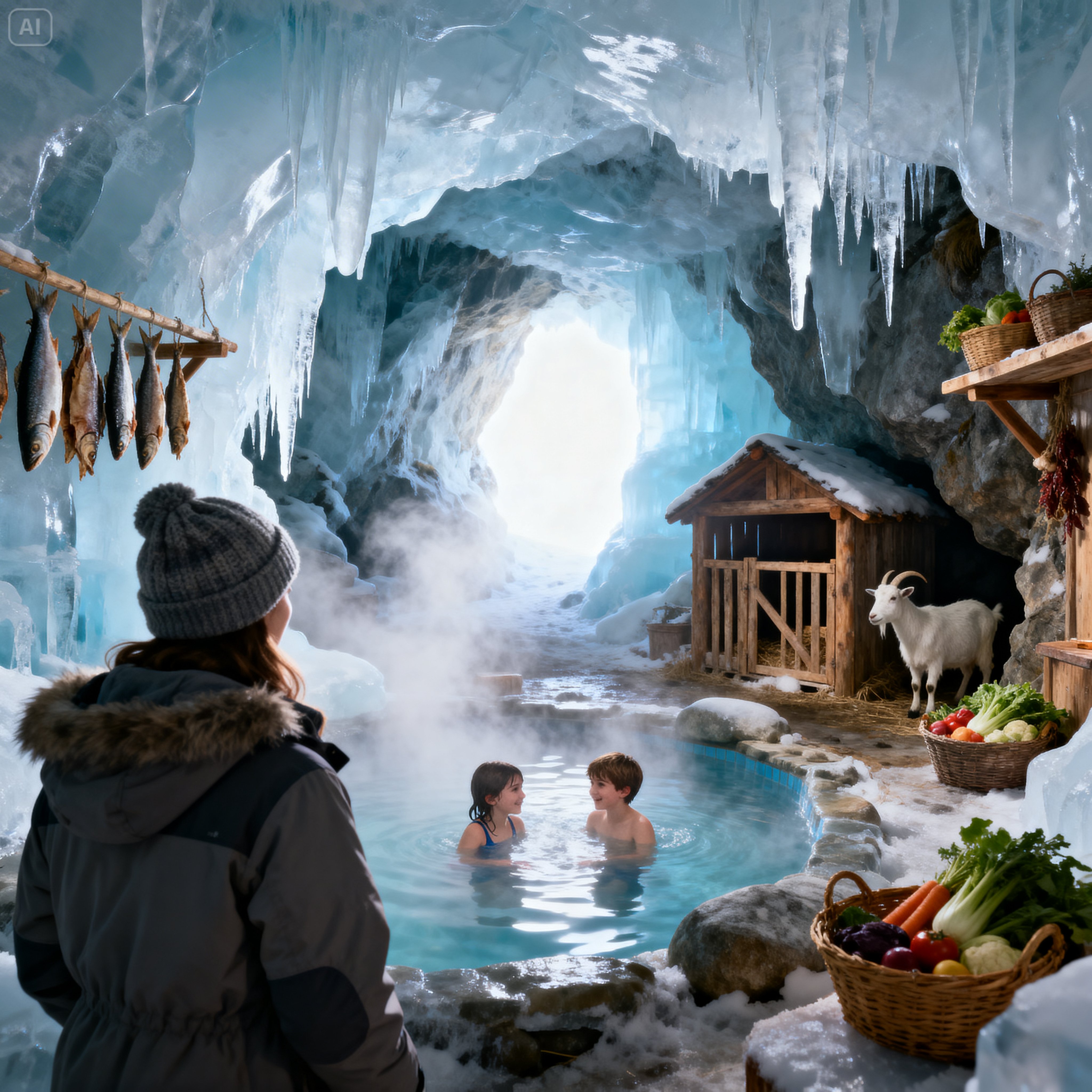 Thrown Out In Winter, The Widow Found A Cave With Hot Water — And Was Never Cold Again…