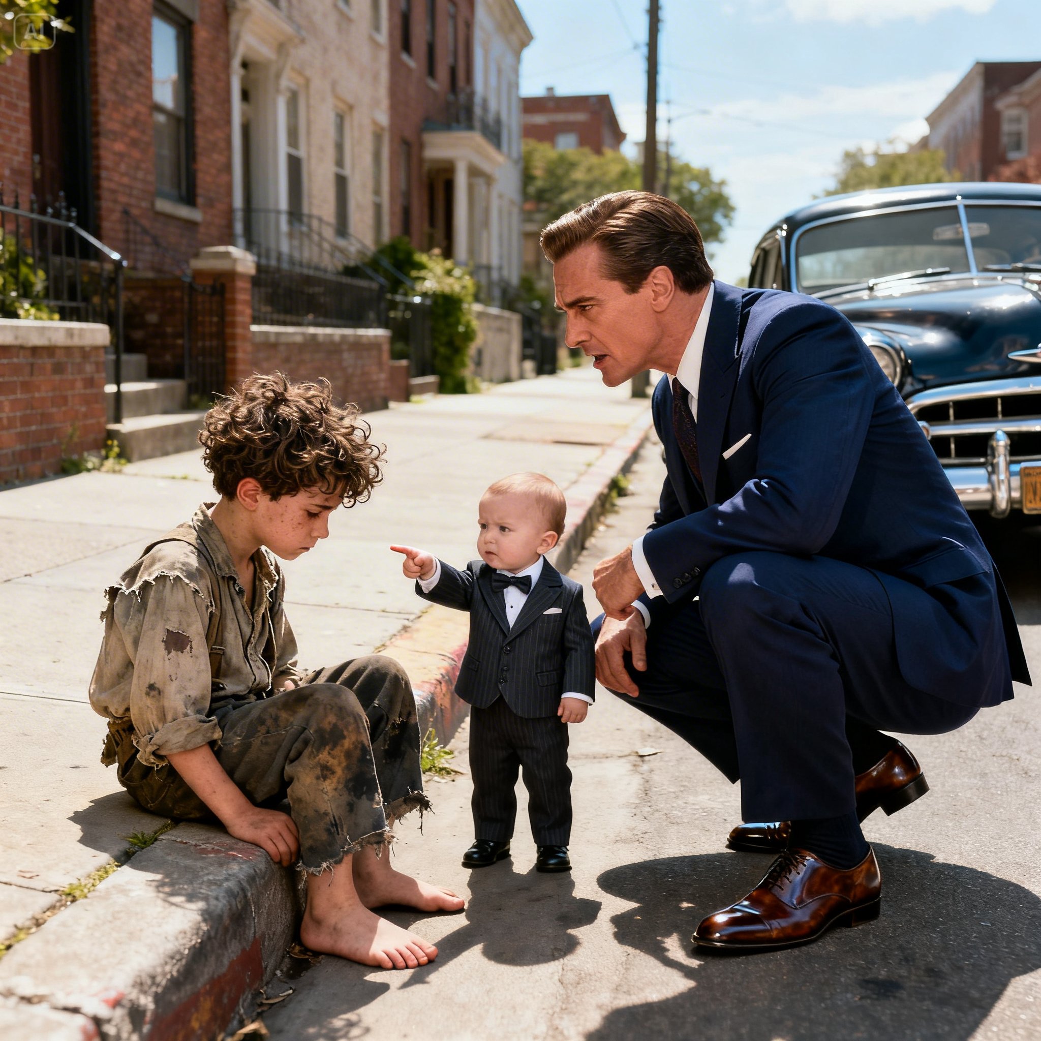“He’s My Big Brother, Dad!” — The Billionaire’s Son Pointed to the Homeless Boy on the Street