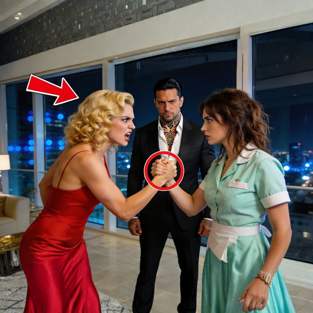 She slapped the “stupid” nanny; little did she know, the nanny was a black-belt martial artist protecting the mafia boss’s twins.