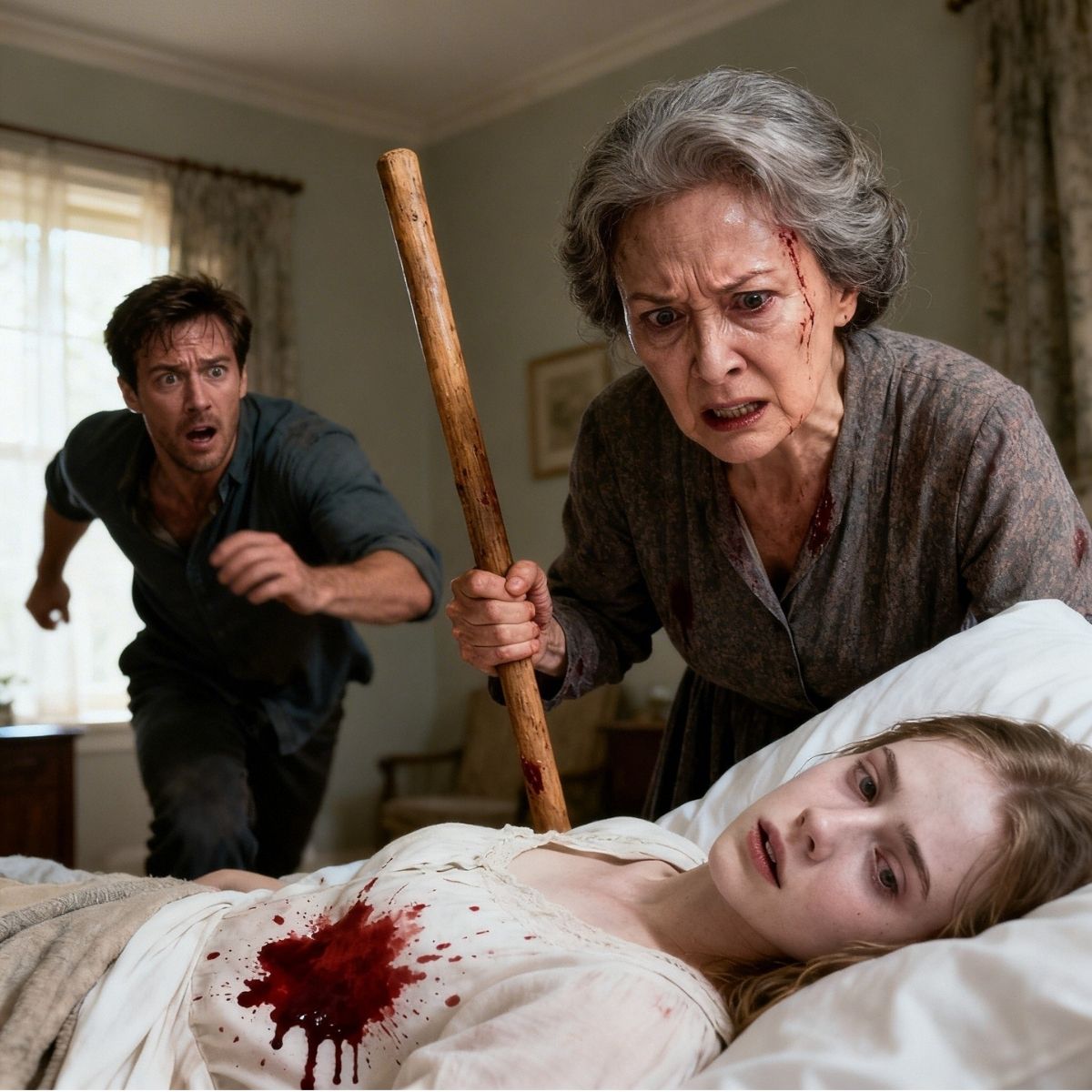 The daughter-in-law kept sleeping until 10 a.m. at her in-laws’ house. The mother-in-law grabbed a stick to hit her, but was paralyzed by what she saw in the bed…