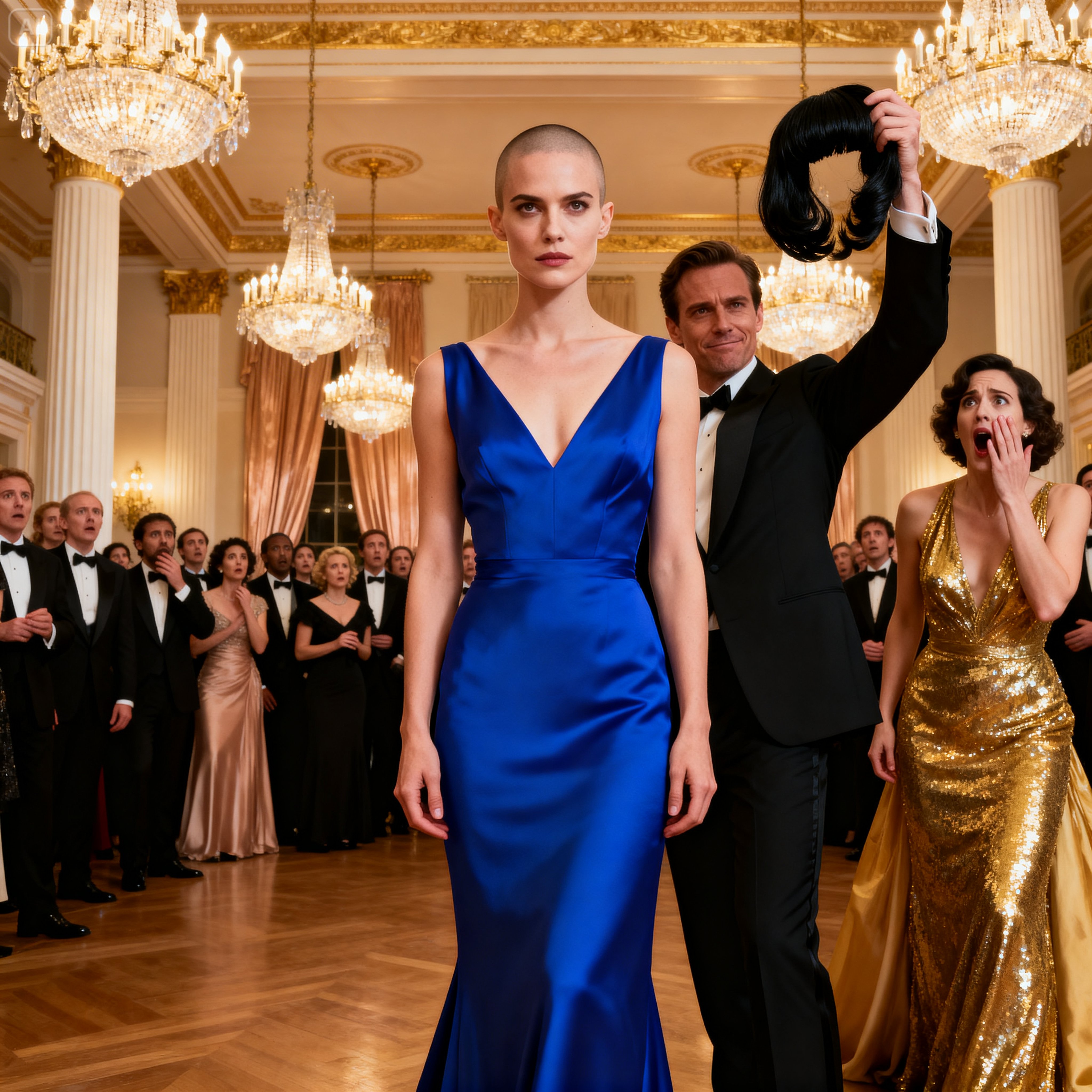 THE HUSBAND RIPS OFF HIS WIFE’S WIG IN PUBLIC AND THROWS IT IN THE TRASH IN FRONT OF HER.