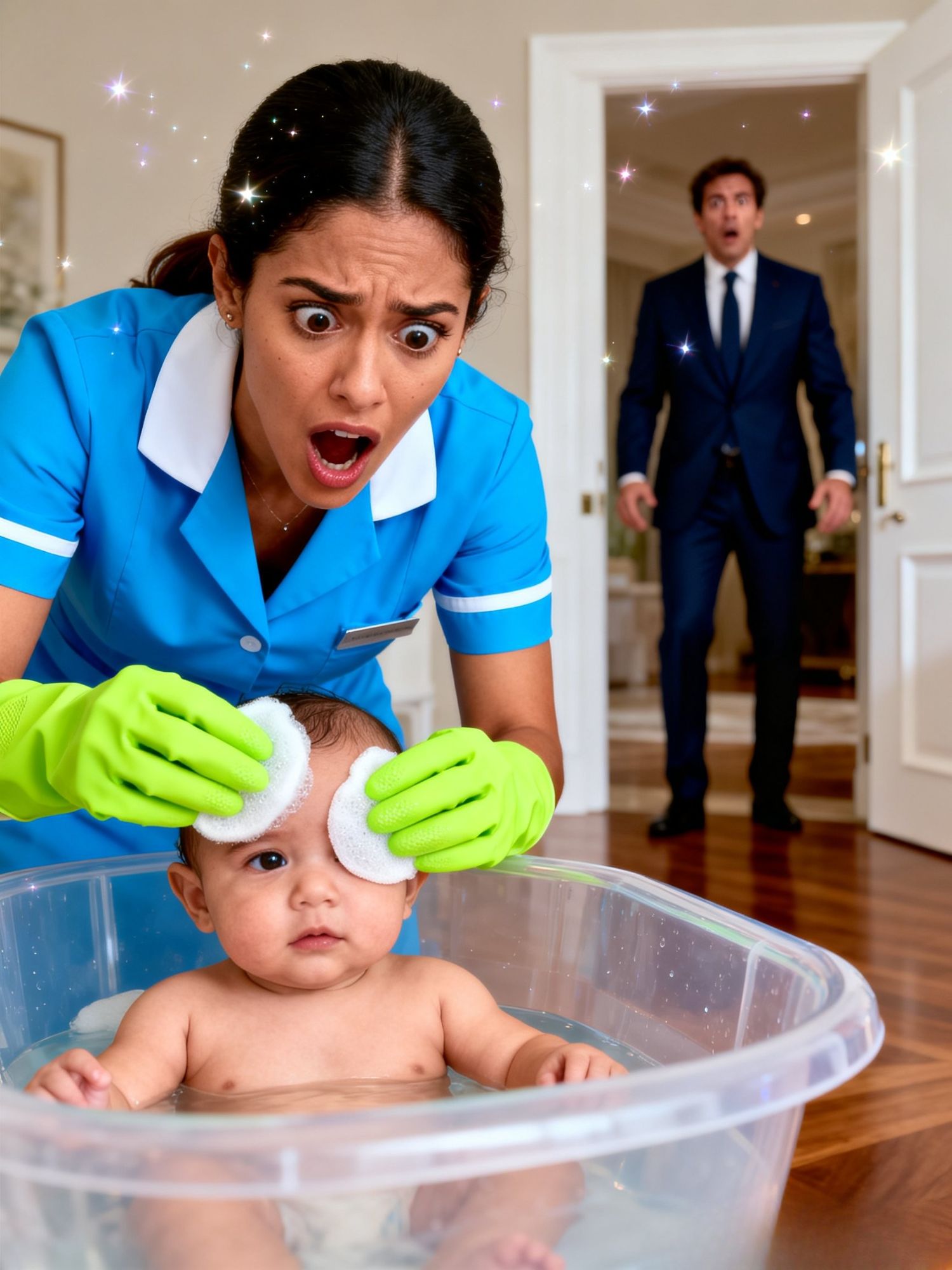 The rancher’s baby was born unable to see… but what the cleaning woman discovered that very night caused fear to take hold of the entire house.