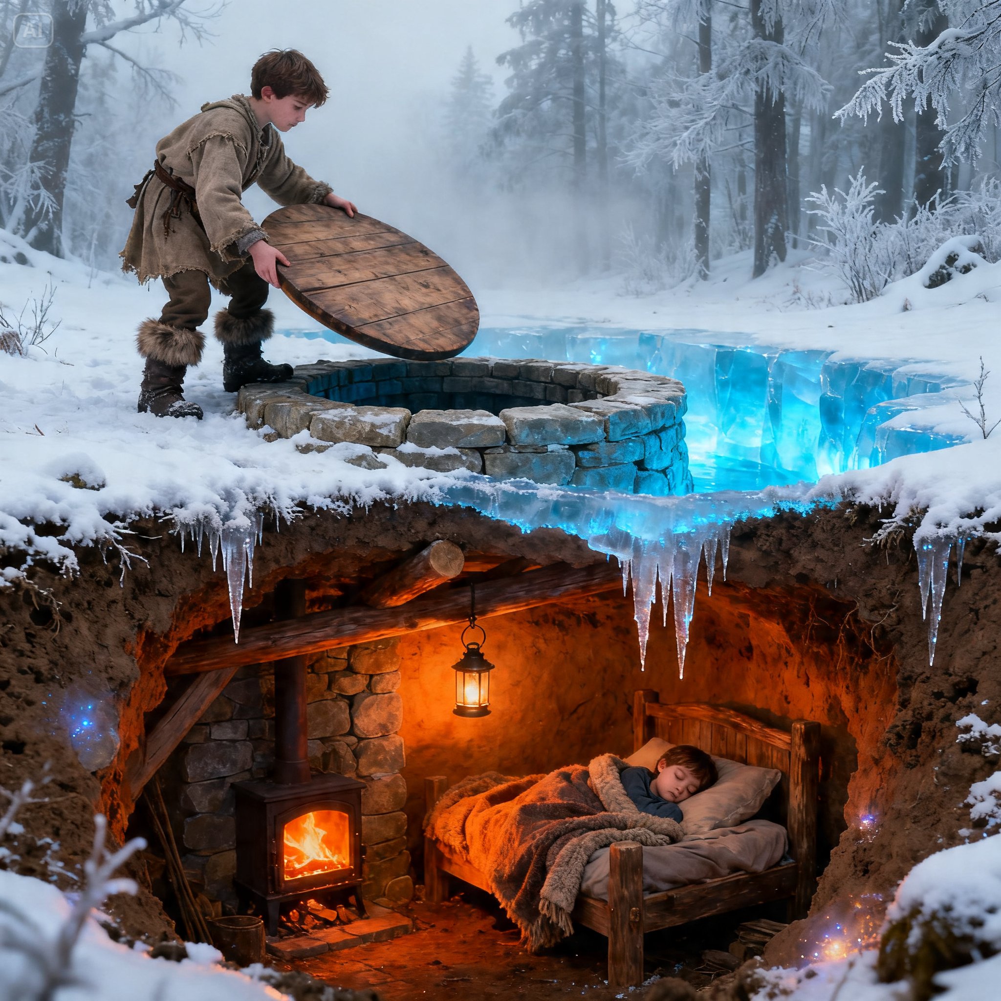 Thrown Into the Snow at Fifteen, He Buried Hope Underground to Keep His Little Sister Alive All Winter
