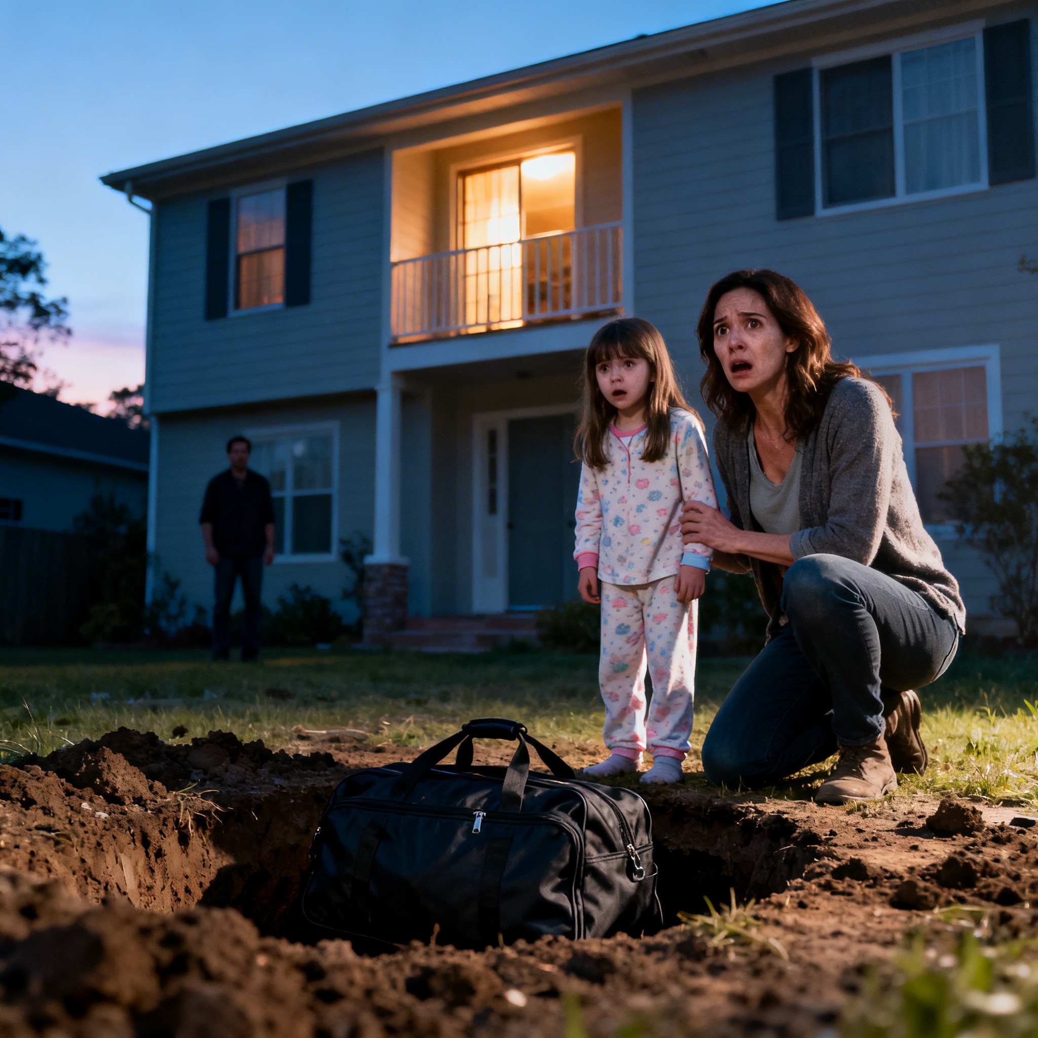 “Mom, wake up.” My eight-year-old daughter shook me in the middle of the night. “Dad and Grandma are burying something in the yard.” I looked out the window and saw my husband and my mother-in-law with shovels, lowering a large bag into the ground. The next morning, my daughter and I dug it up. As soon as I saw what was inside, I grabbed her hand and ran out of the house.
