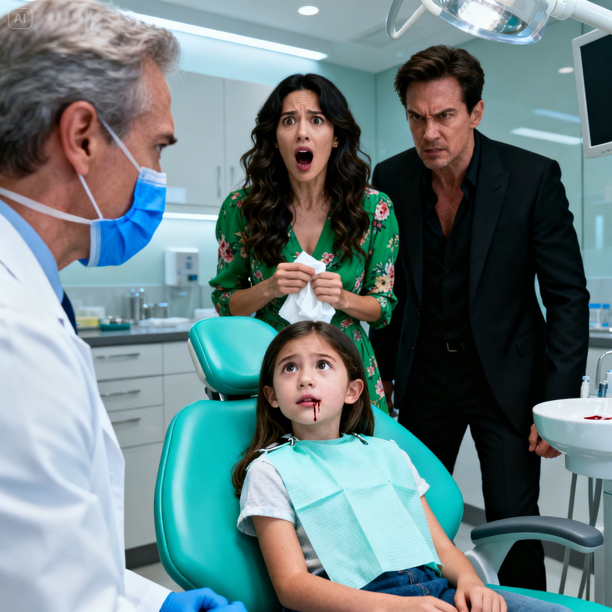 My ten-year-old daughter said her tooth was hurting, so I planned to take her to the dentist. Suddenly, my husband insisted on coming with us. Throughout the exam, the dentist couldn’t stop staring at him. As we were leaving, he discreetly slipped something into my coat pocket. When I read it at home, my hands began to shake, and I went straight to the police.