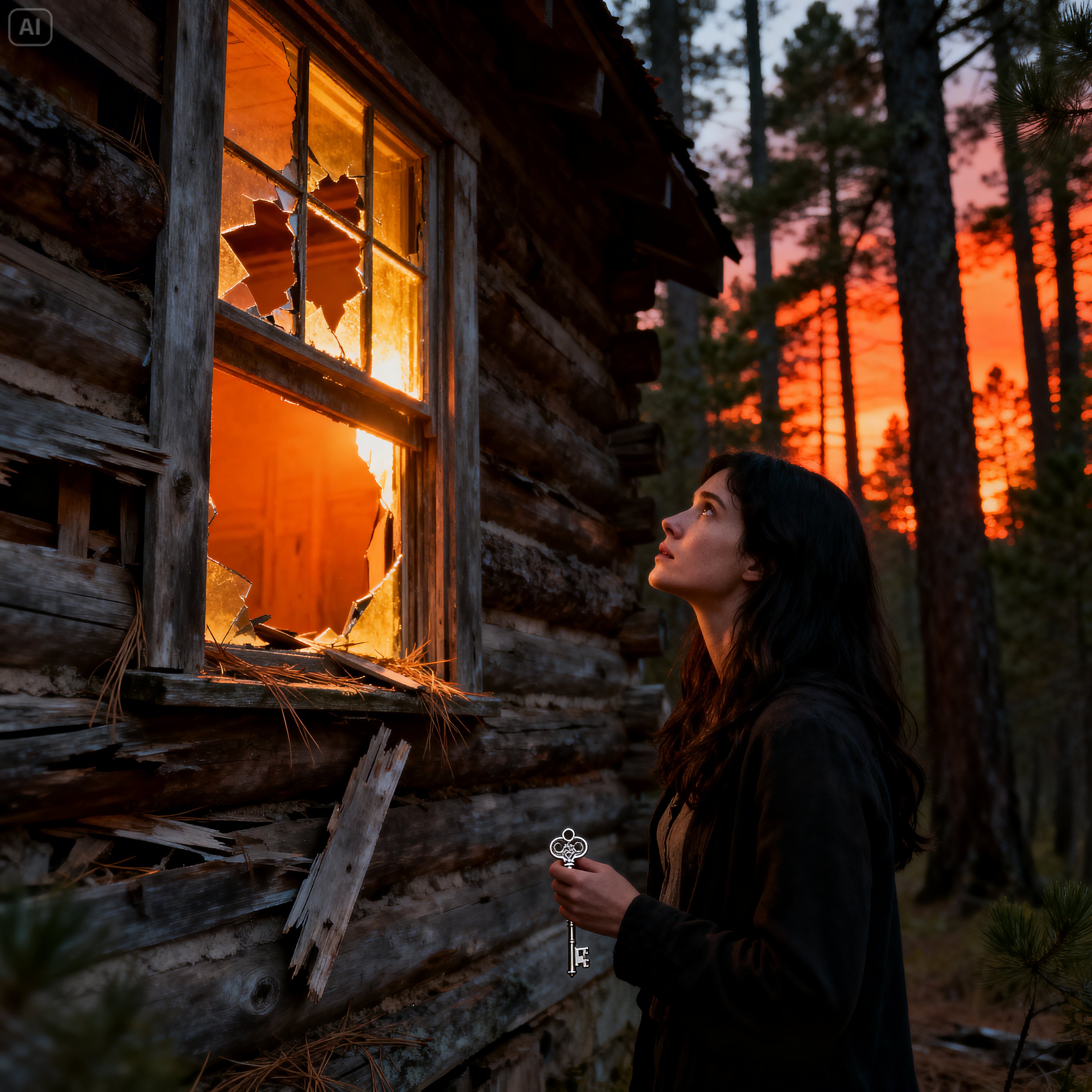 Her husband took the house, the car, and the bank account, but he forgot about the small wooden cabin her mother had left her.