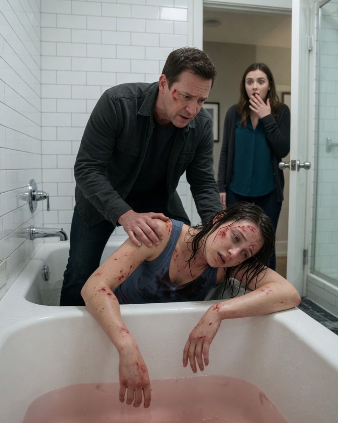 Every night, my son showered at 3:00 a.m., and I told myself it was just stress—until curiosity led me to peek through the bathroom door, and I saw something so terrifying, so familiar, and so evil that I left his house for an assisted living facility at dawn… but I couldn’t leave her behind.