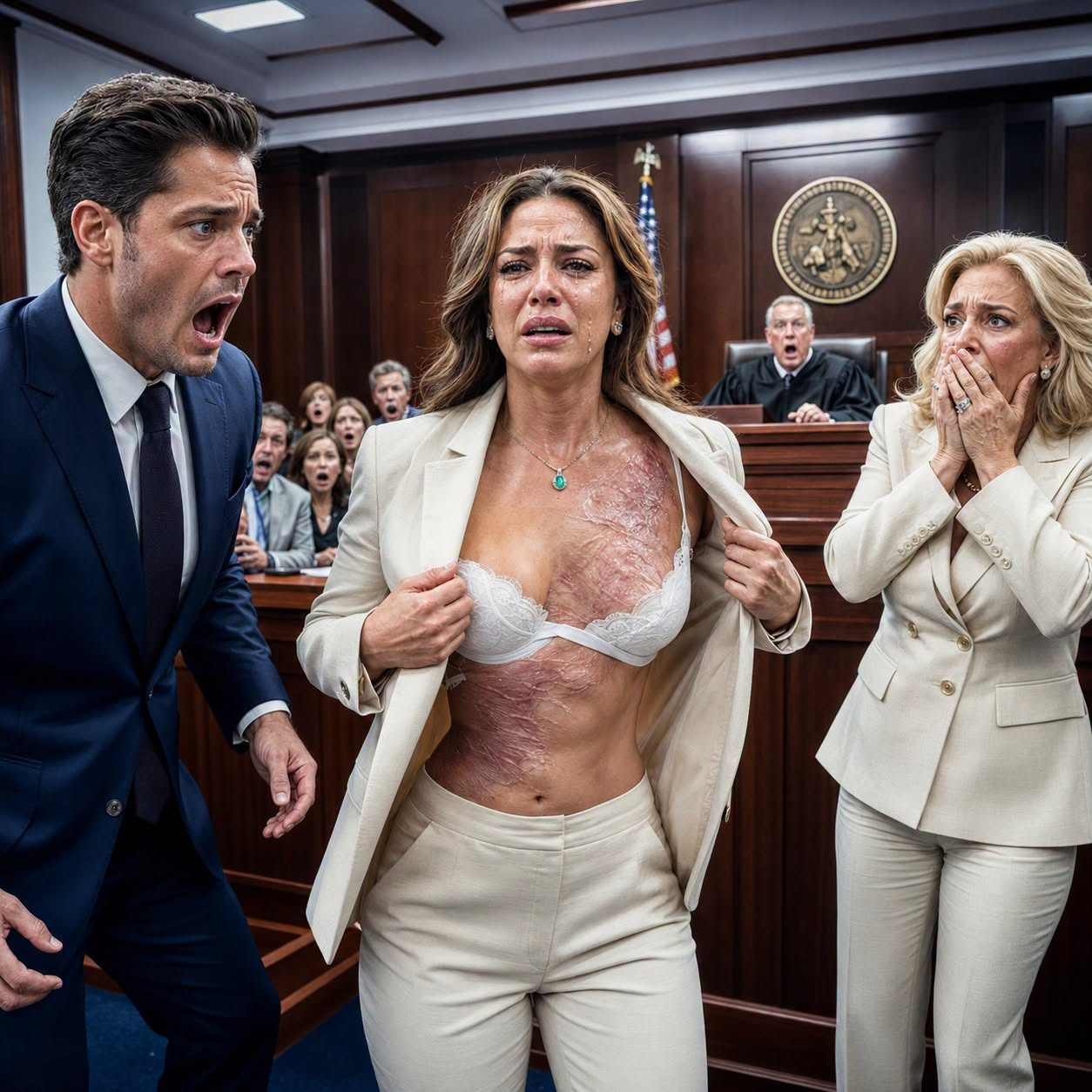 “I can’t live with a hideous monster,” my husband whispered while I lay dying on the kitchen floor, demanding that I sign away my family legacy. He thought destroying my body would shatter my spirit. Seven months later, I walked into the courthouse wearing a designer suit, ready to show him exactly what a true monster looks like…